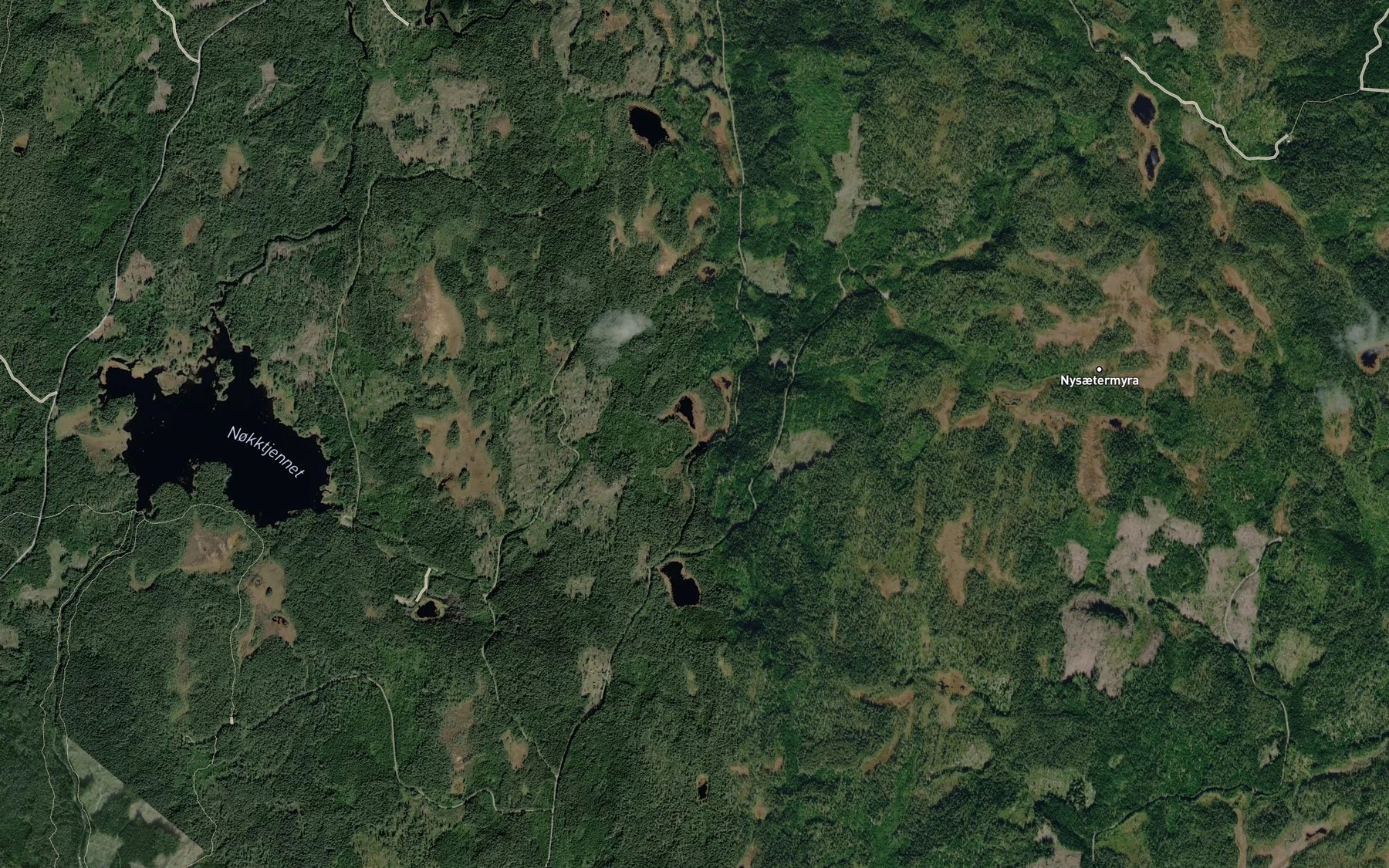 Satellite map of the Smatjernet
