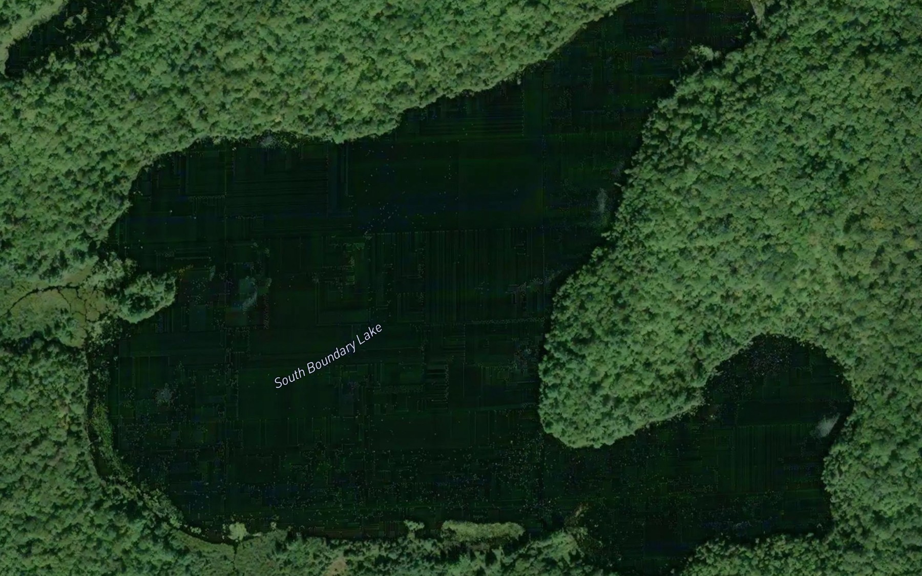 Satellite map of the South Boundary Lake