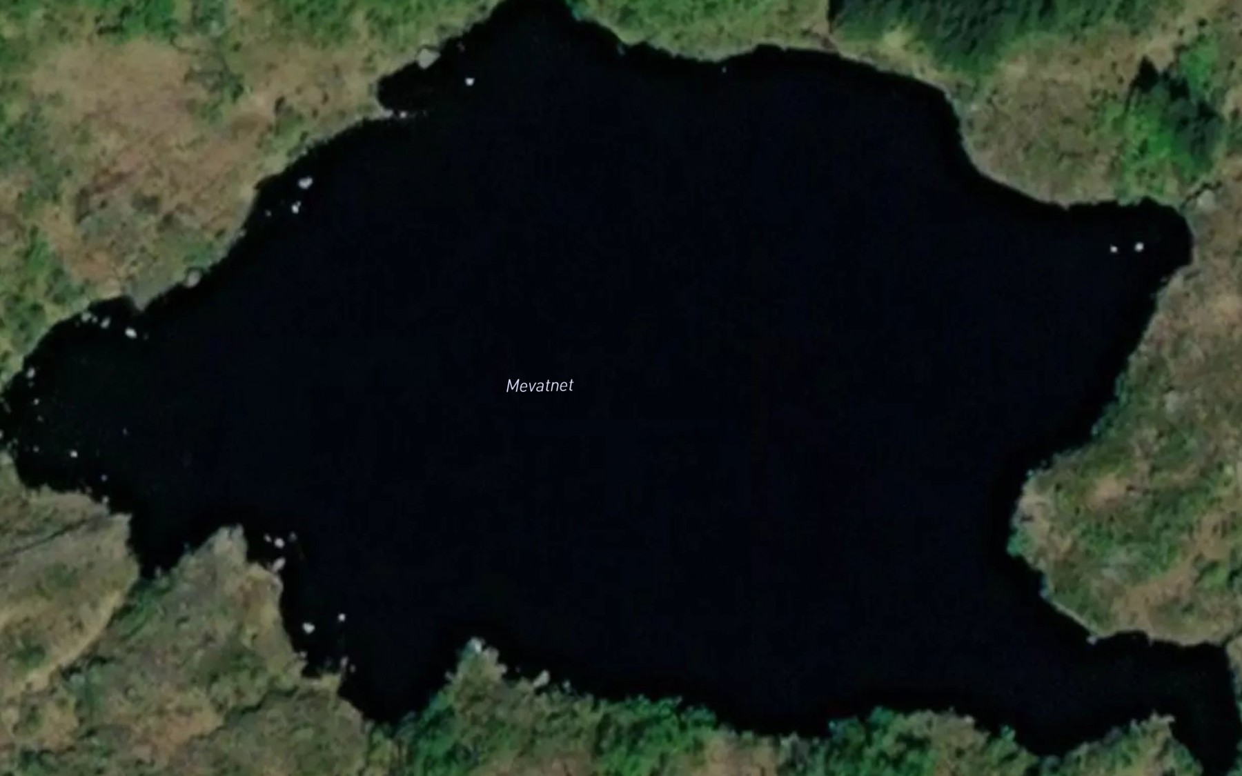 Satellite map of the Mevatnet
