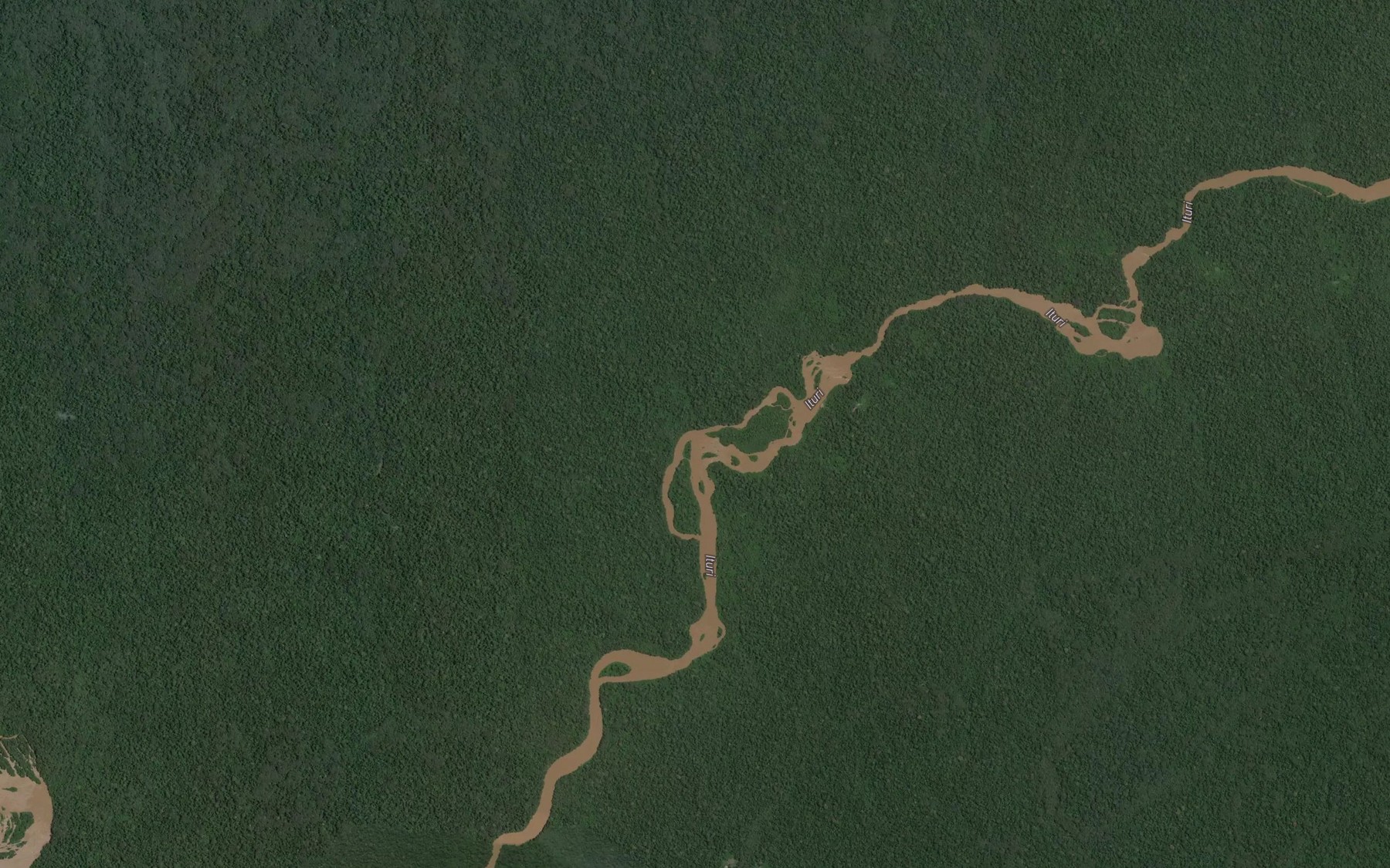 Satellite map of the Elingu