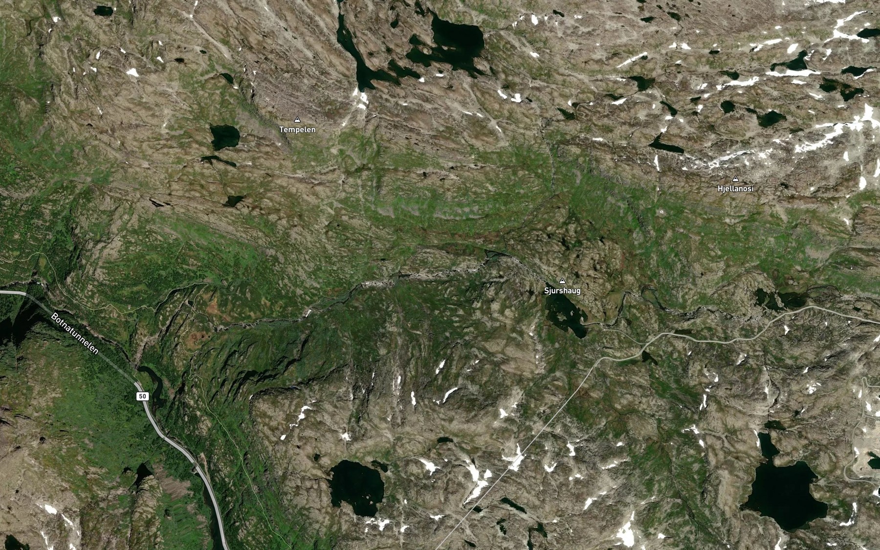 Satellite map of the Grona
