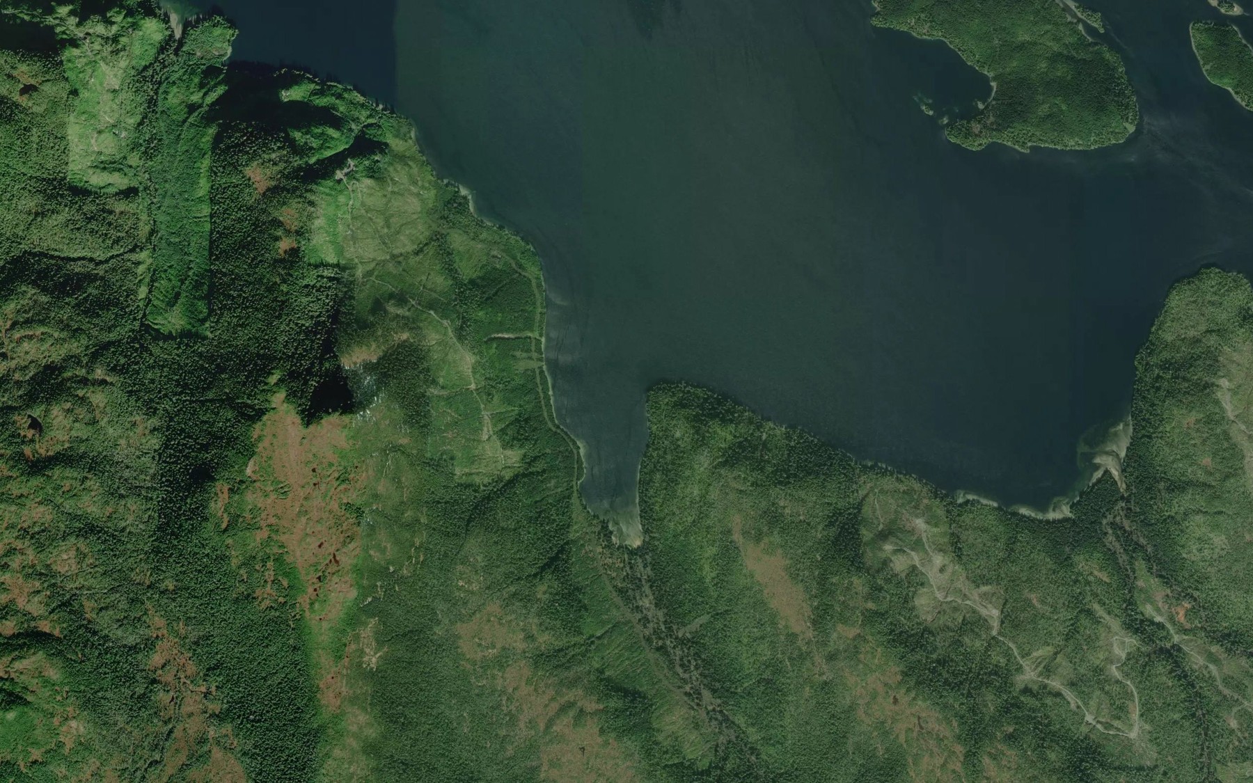 Satellite map of the Big Bay