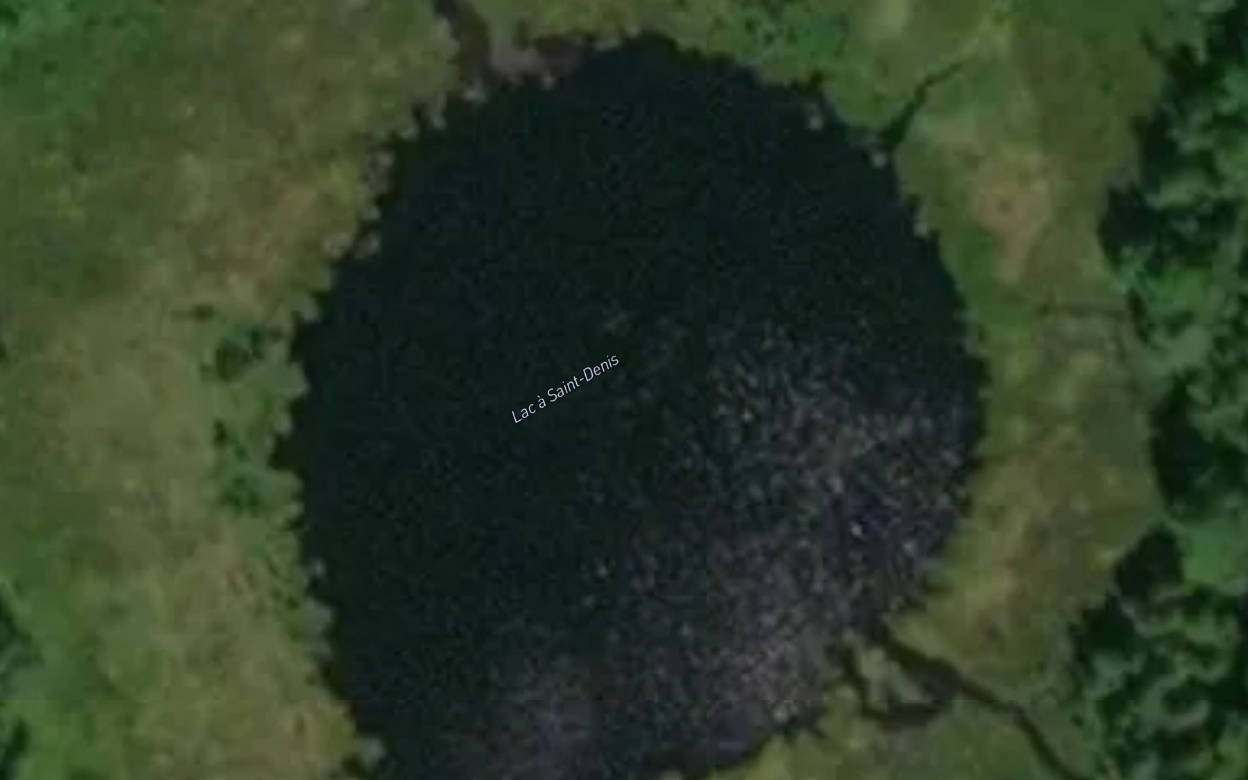 Satellite map of the Lac a Saint-Denis
