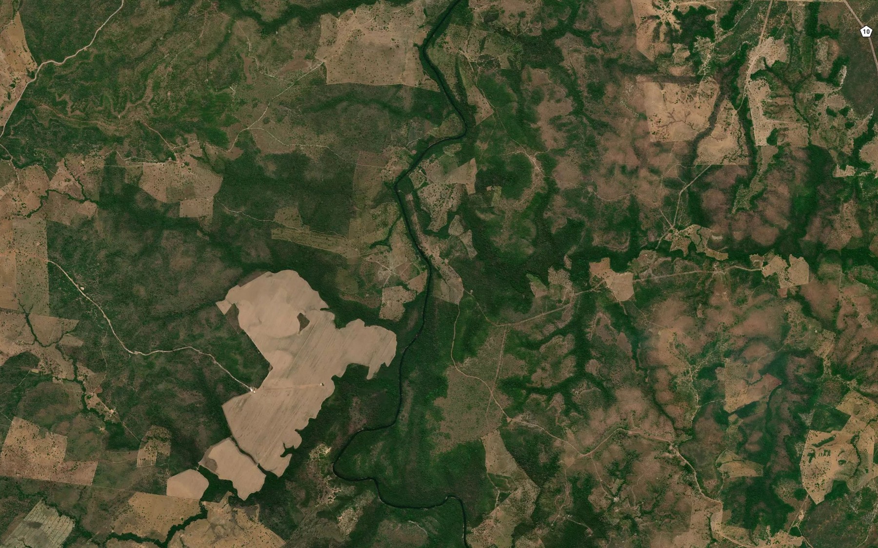 Satellite map of the Corrego Extrema