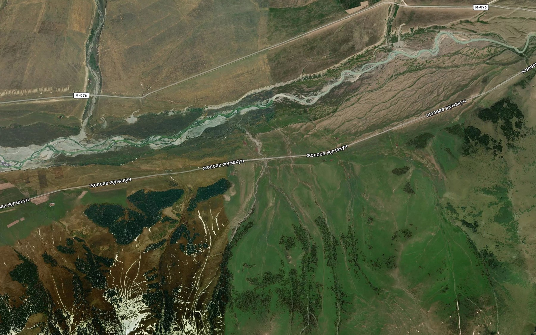 Satellite map of the Karagaily-Bulak
