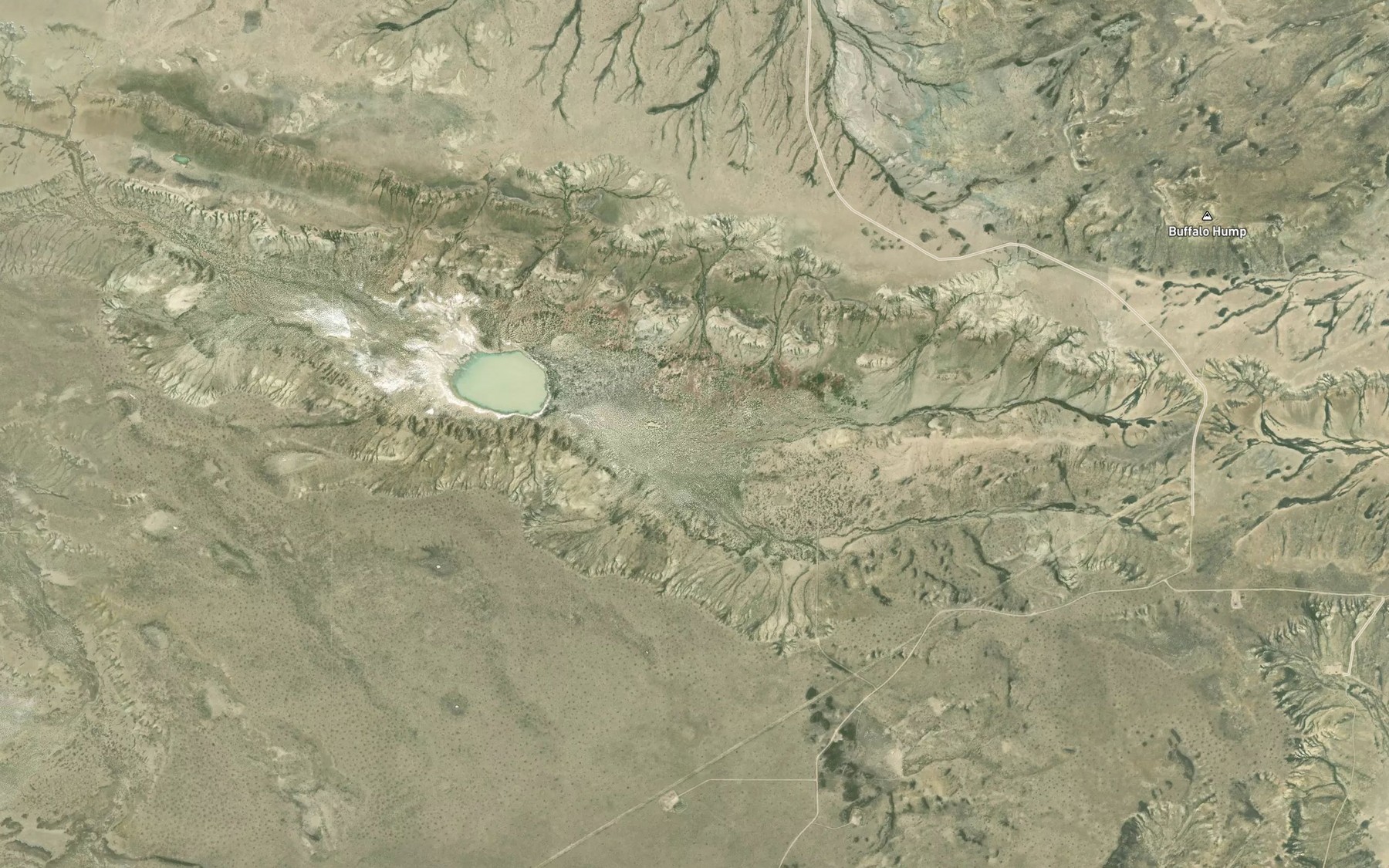 Satellite map of the Buffalo Hump Lake