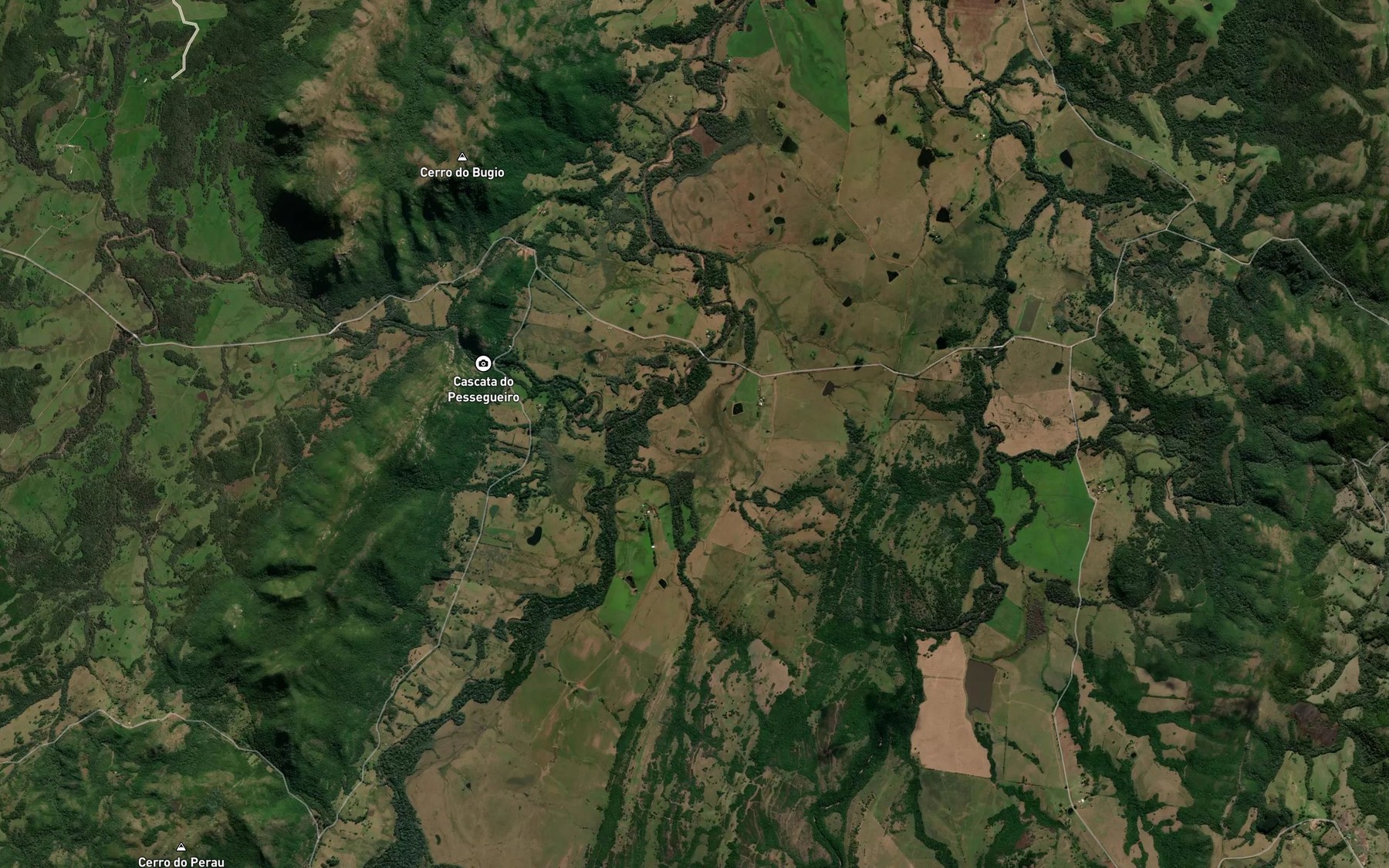 Satellite map of the Arroio Santa Barbara