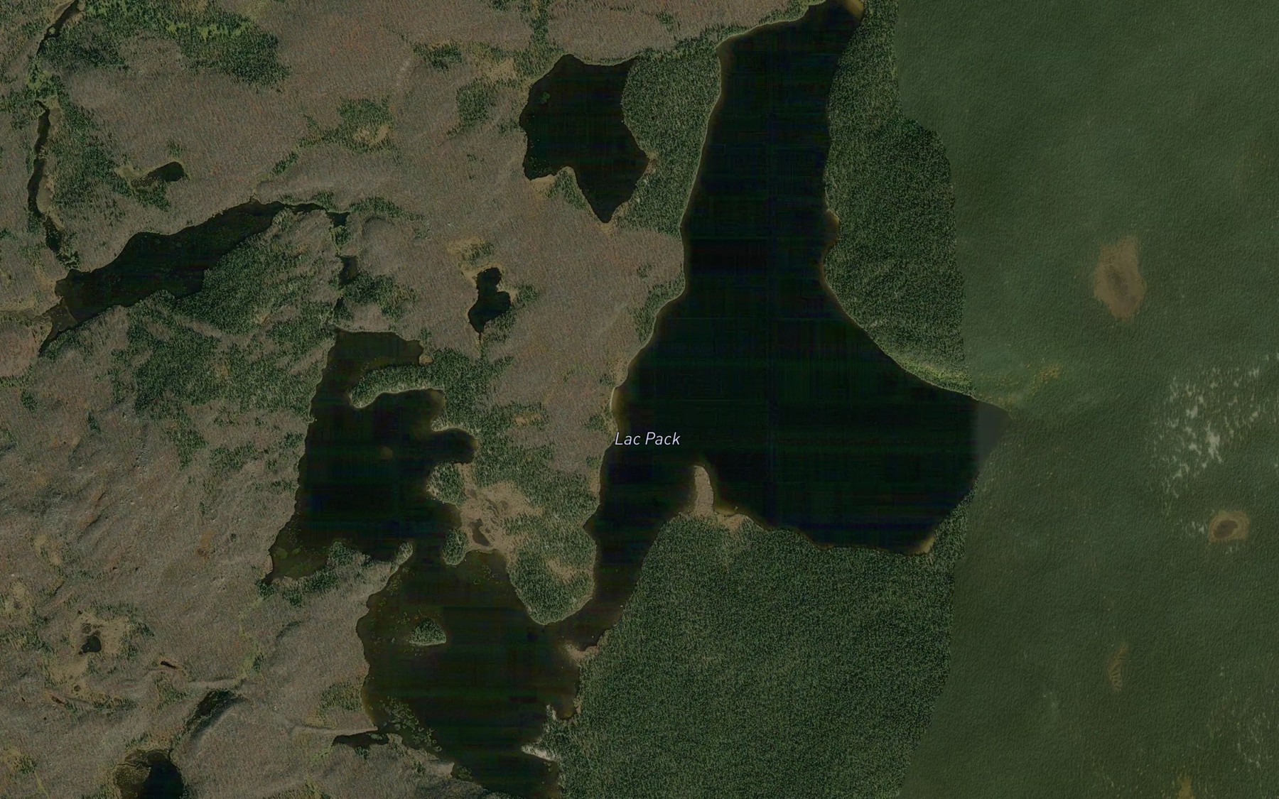 Satellite map of the Lac Pack
