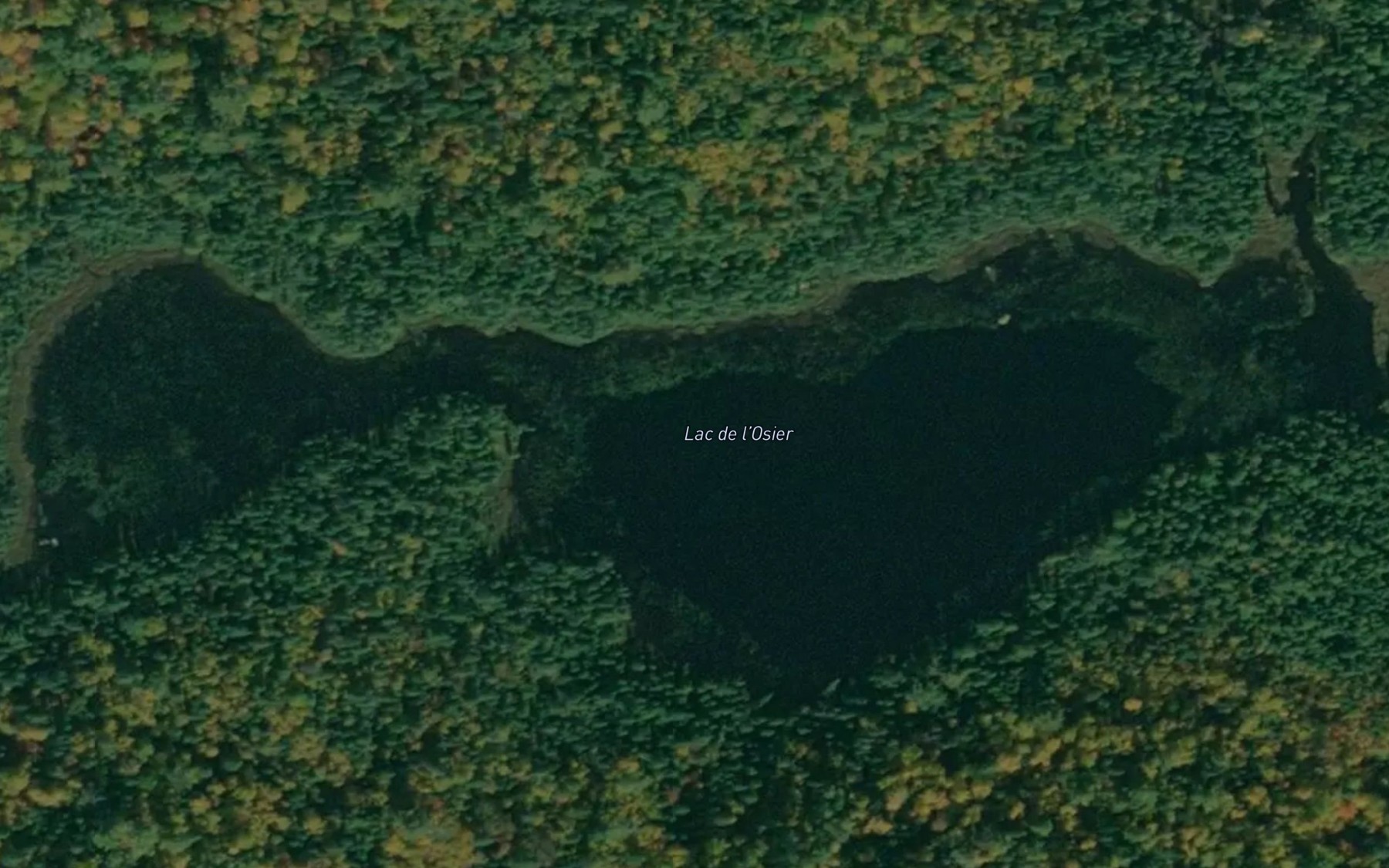 Satellite map of the Lac de l'Osier