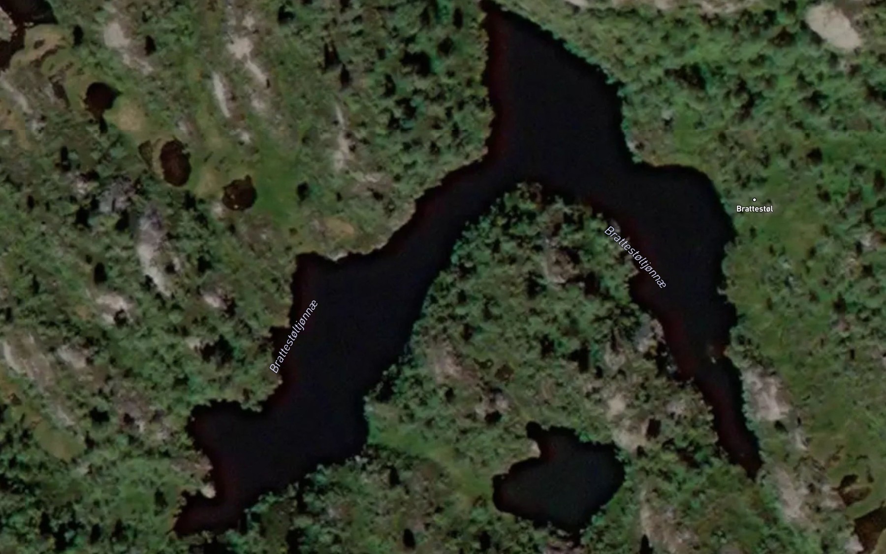 Satellite map of the Brattestoltjonnae