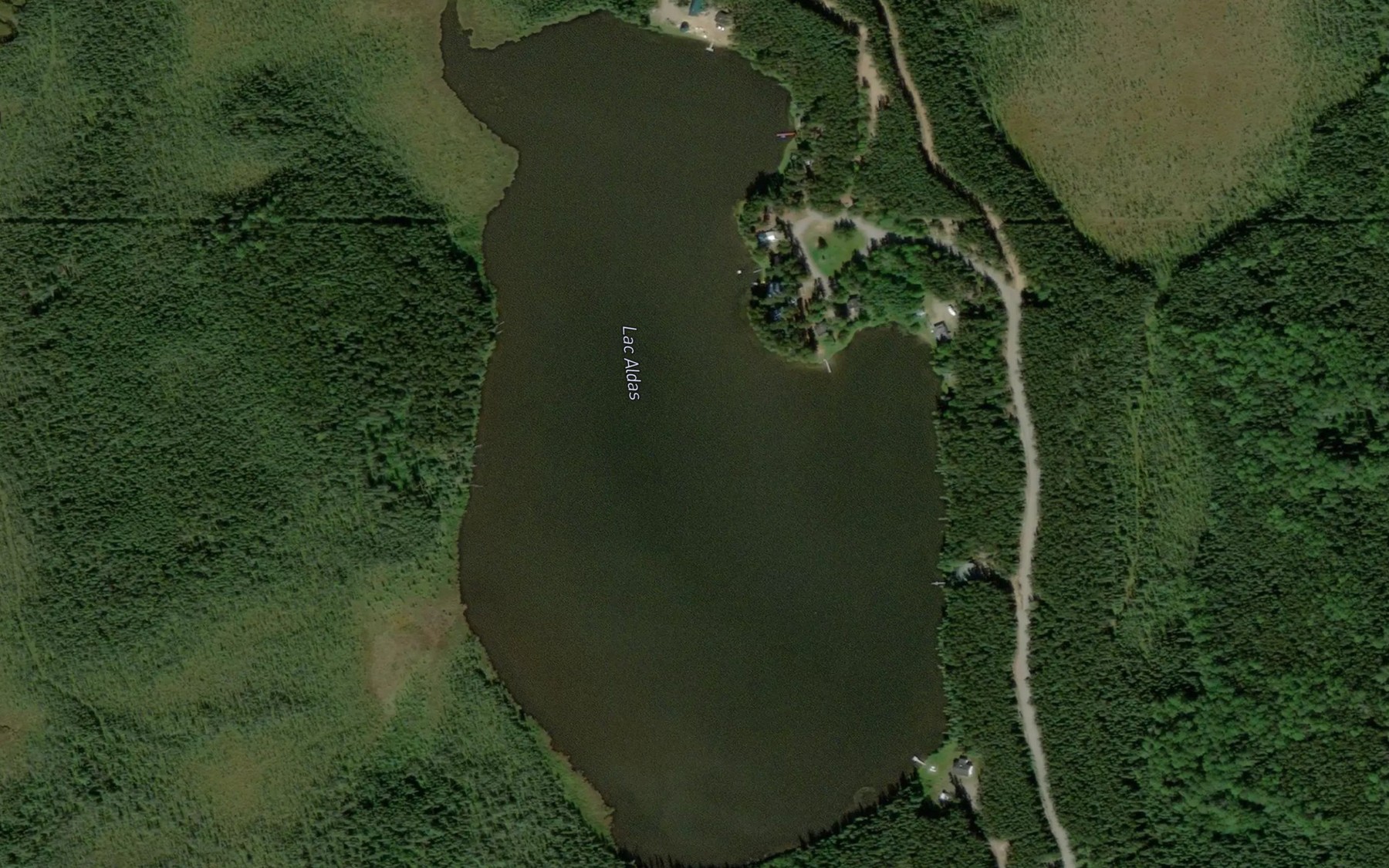 Satellite map of the Lac Aldas