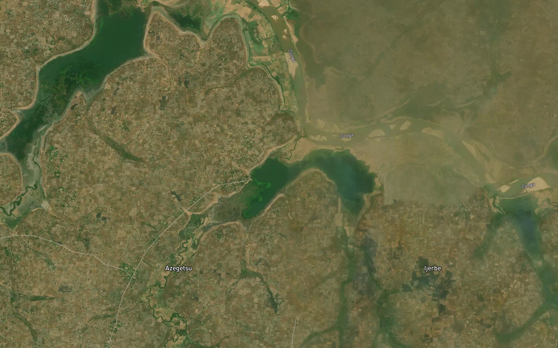Satellite map of the Lake Gbundu