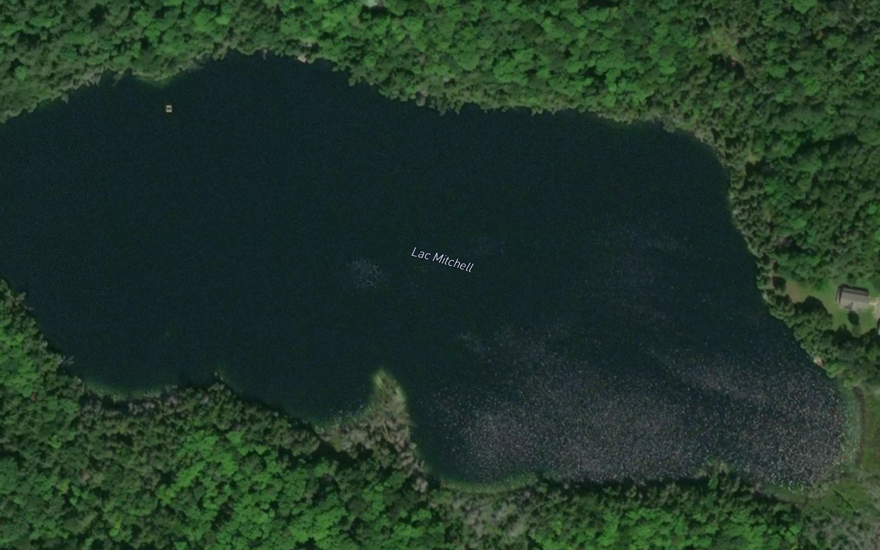 Satellite map of the Lac Mitchell