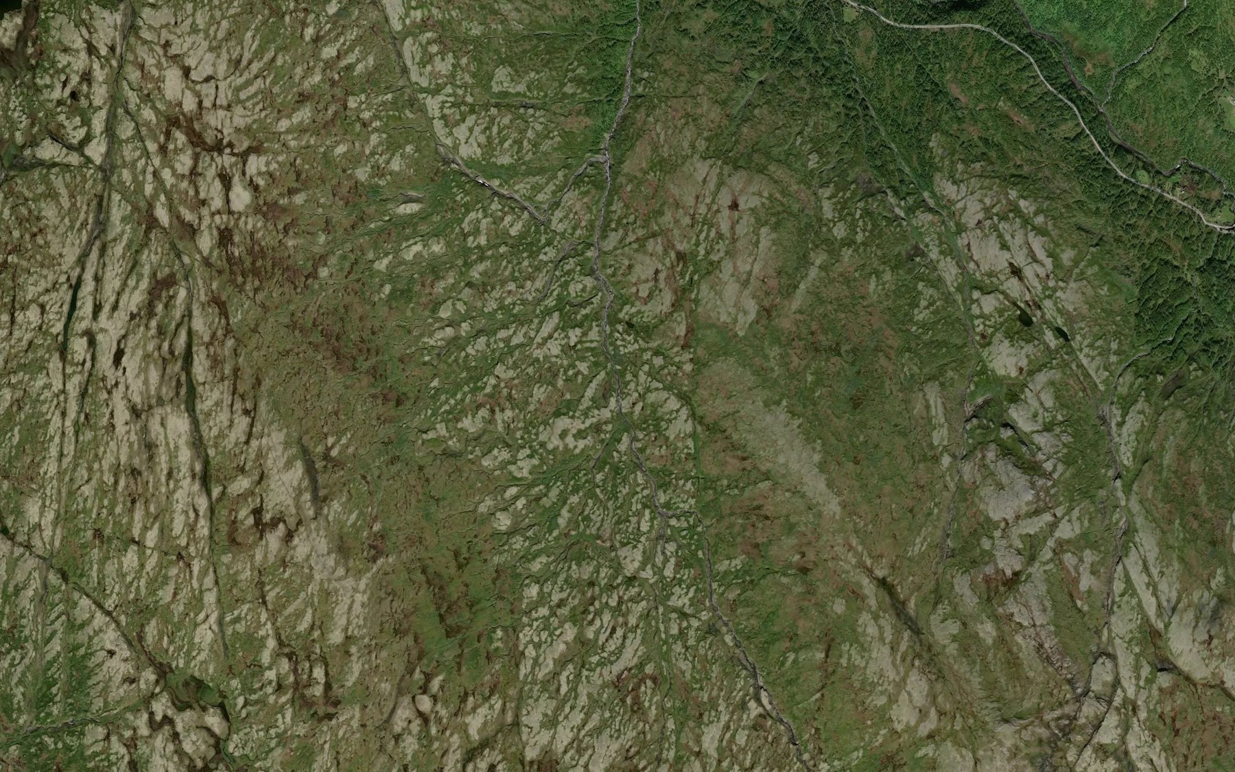 Satellite map of the Krigsvollbekken
