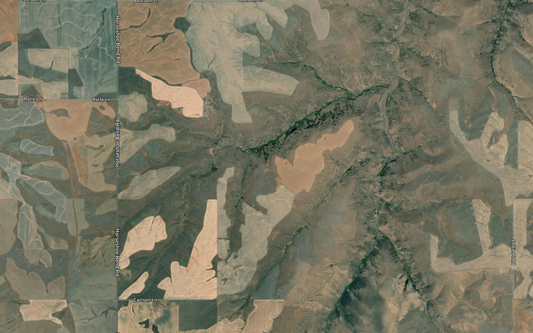 Satellite map of the Crocker Spring
