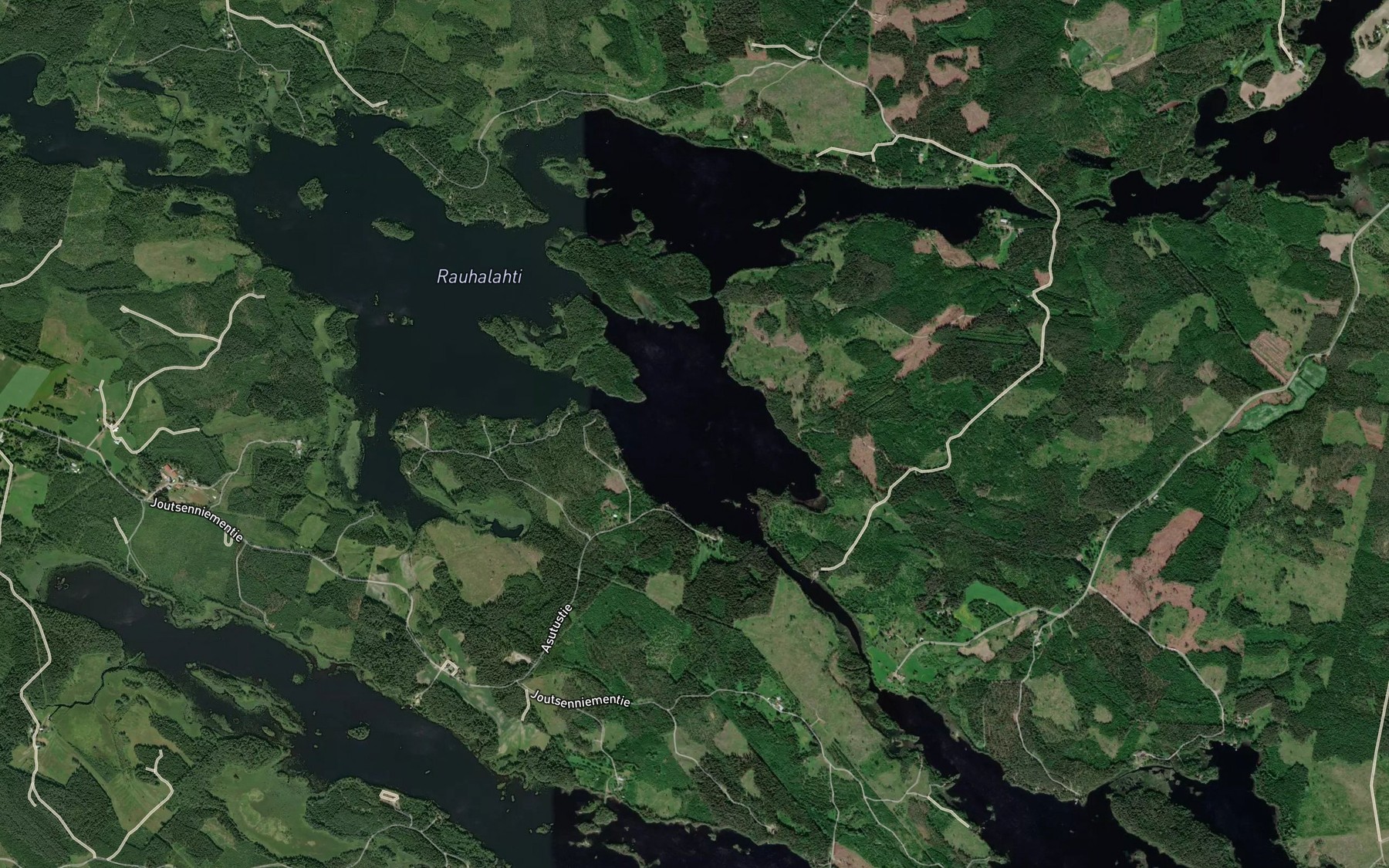 Satellite map of the Homeselka
