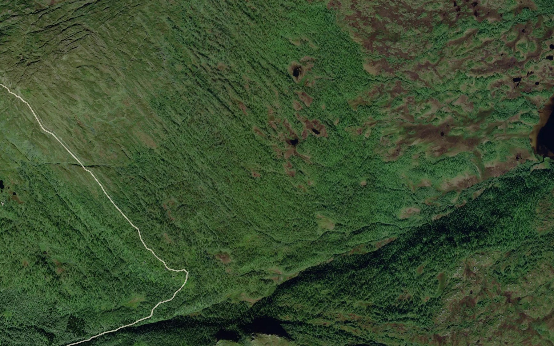 Satellite map of the Kjelkebekken