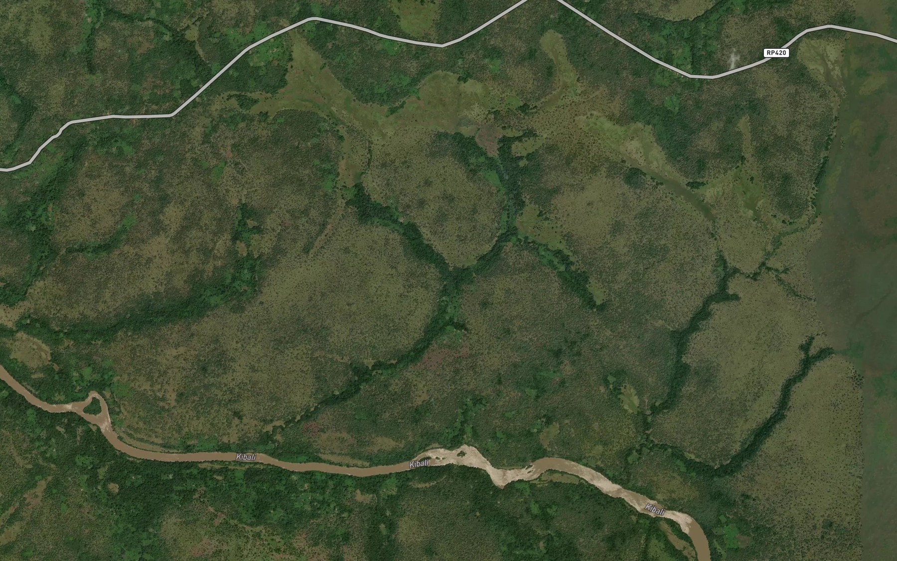 Satellite map of the Galuya