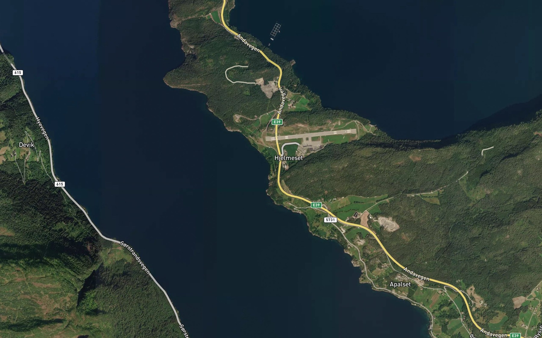 Satellite map of the Sandvika