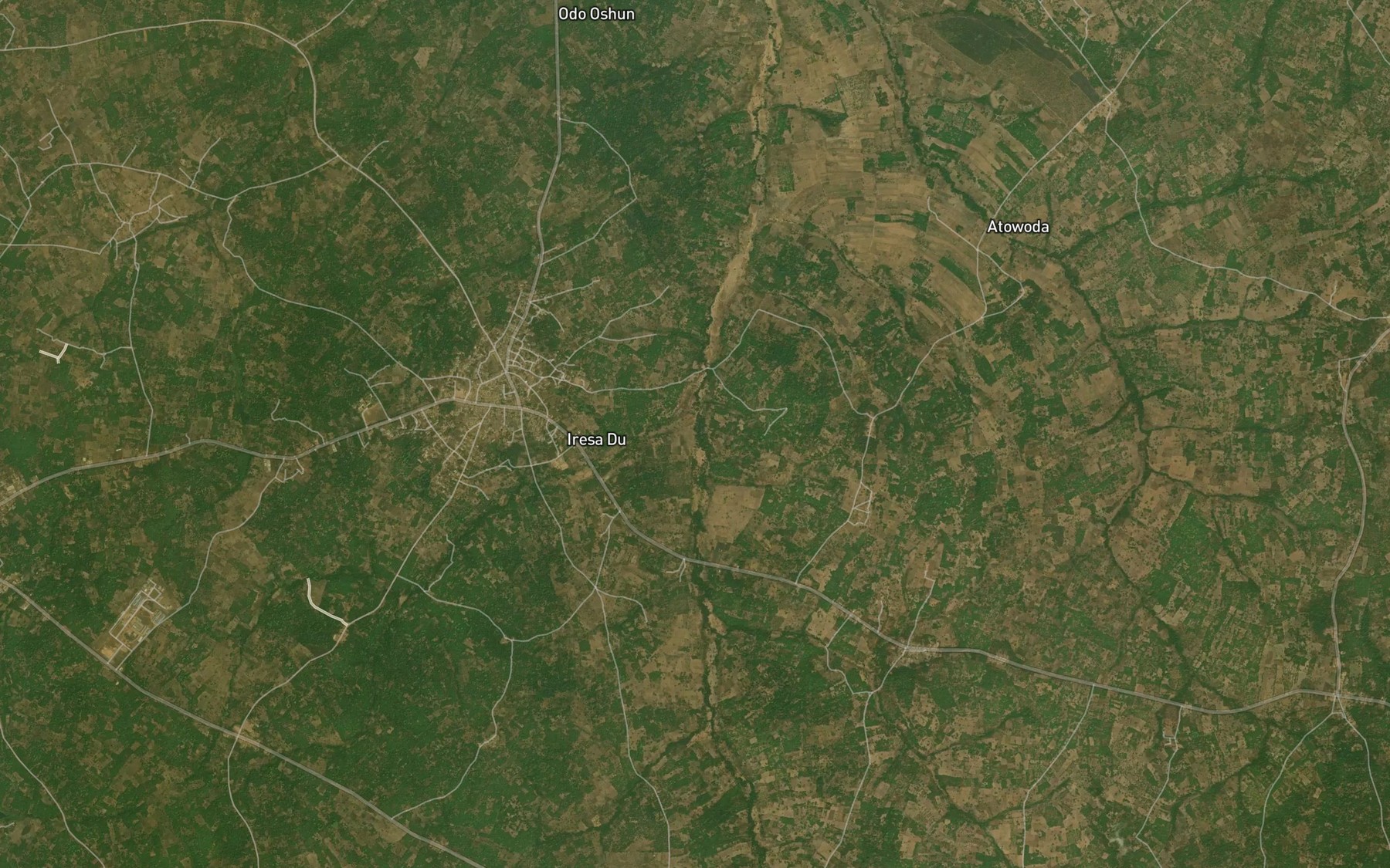 Satellite map of the River Ekoro