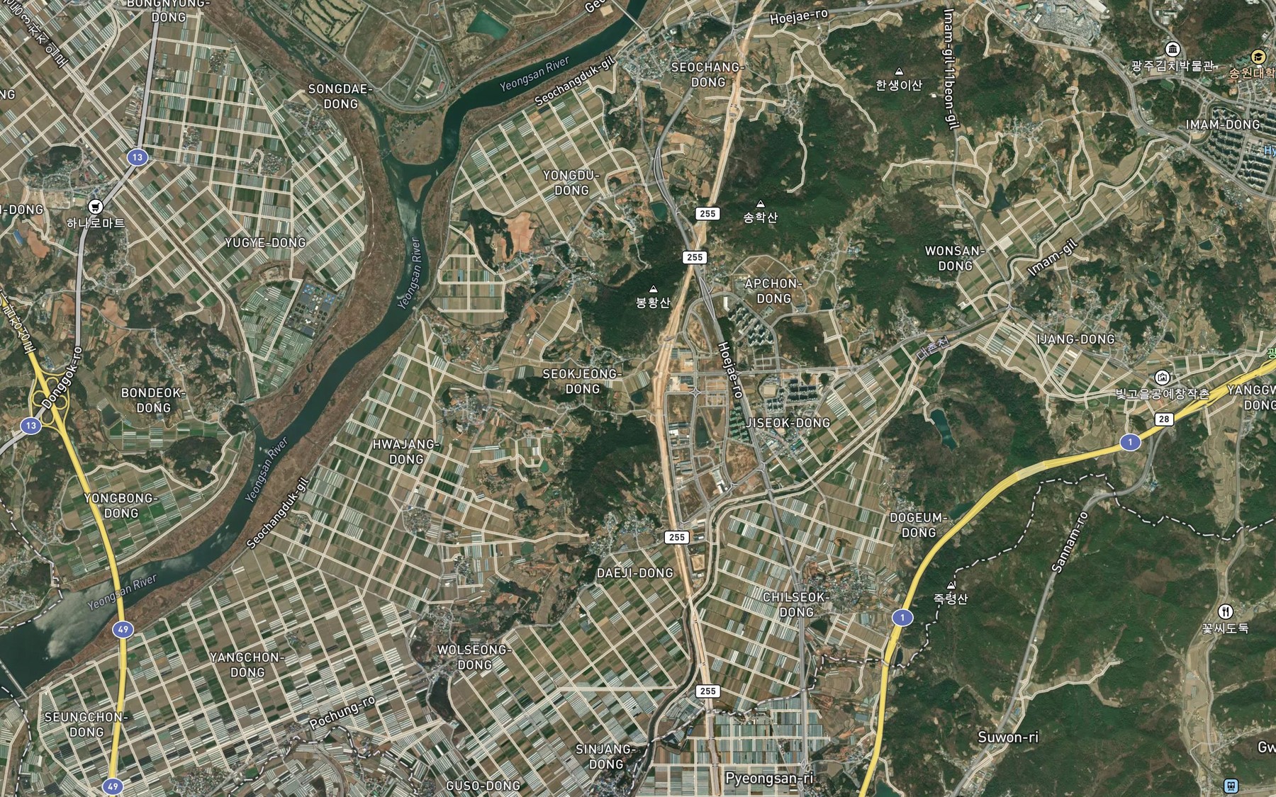 Satellite map of the Seokjeongje