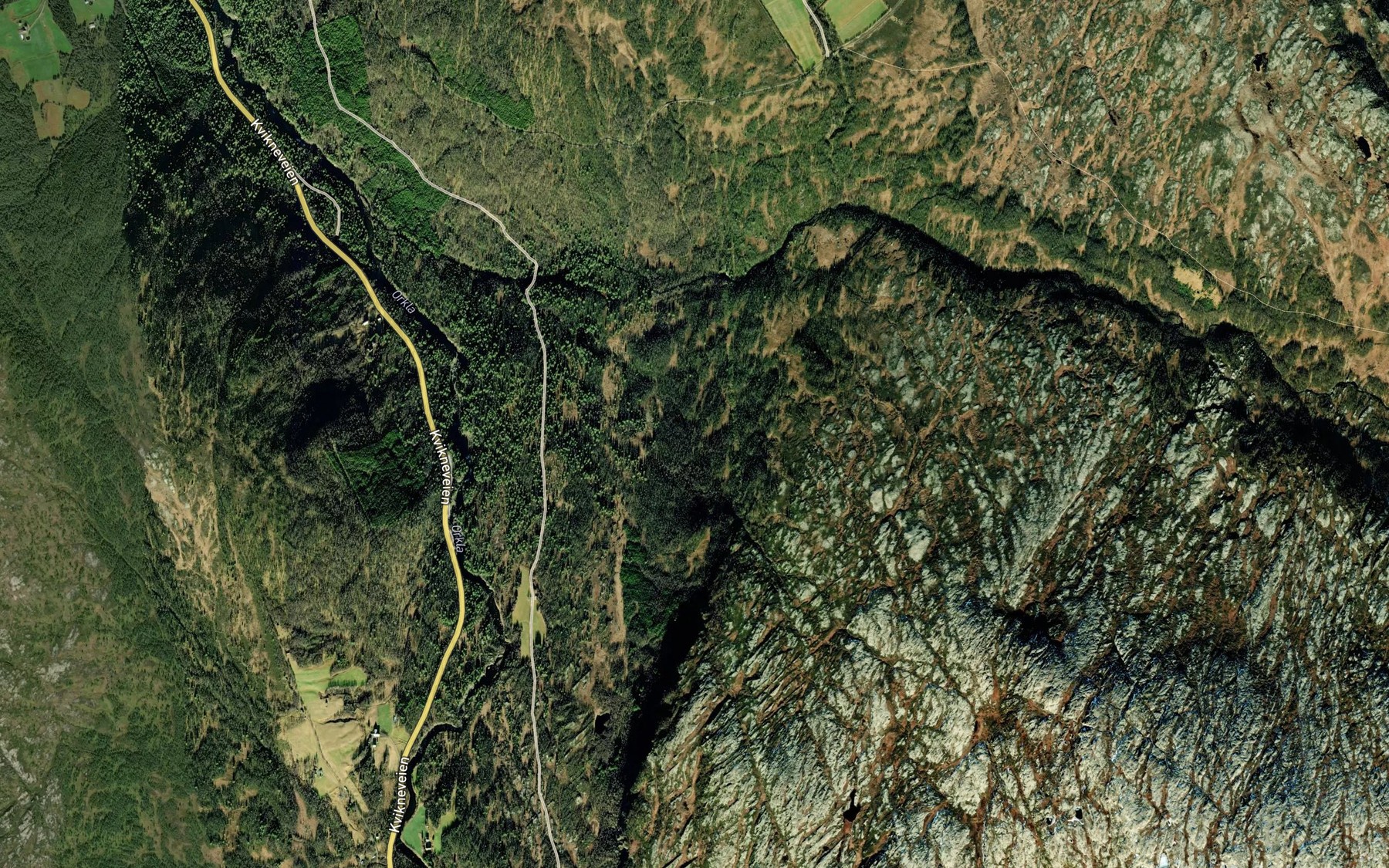 Satellite map of the Venslovbekken