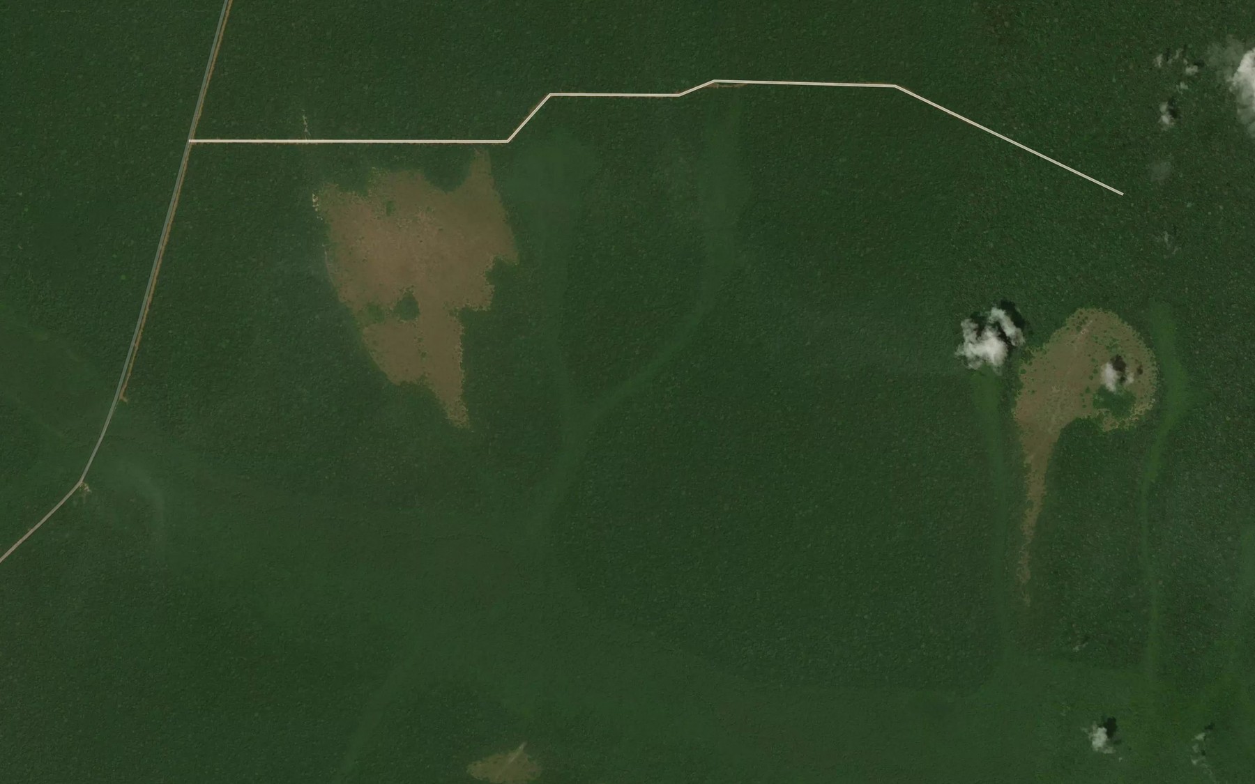 Satellite map of the Mayomba