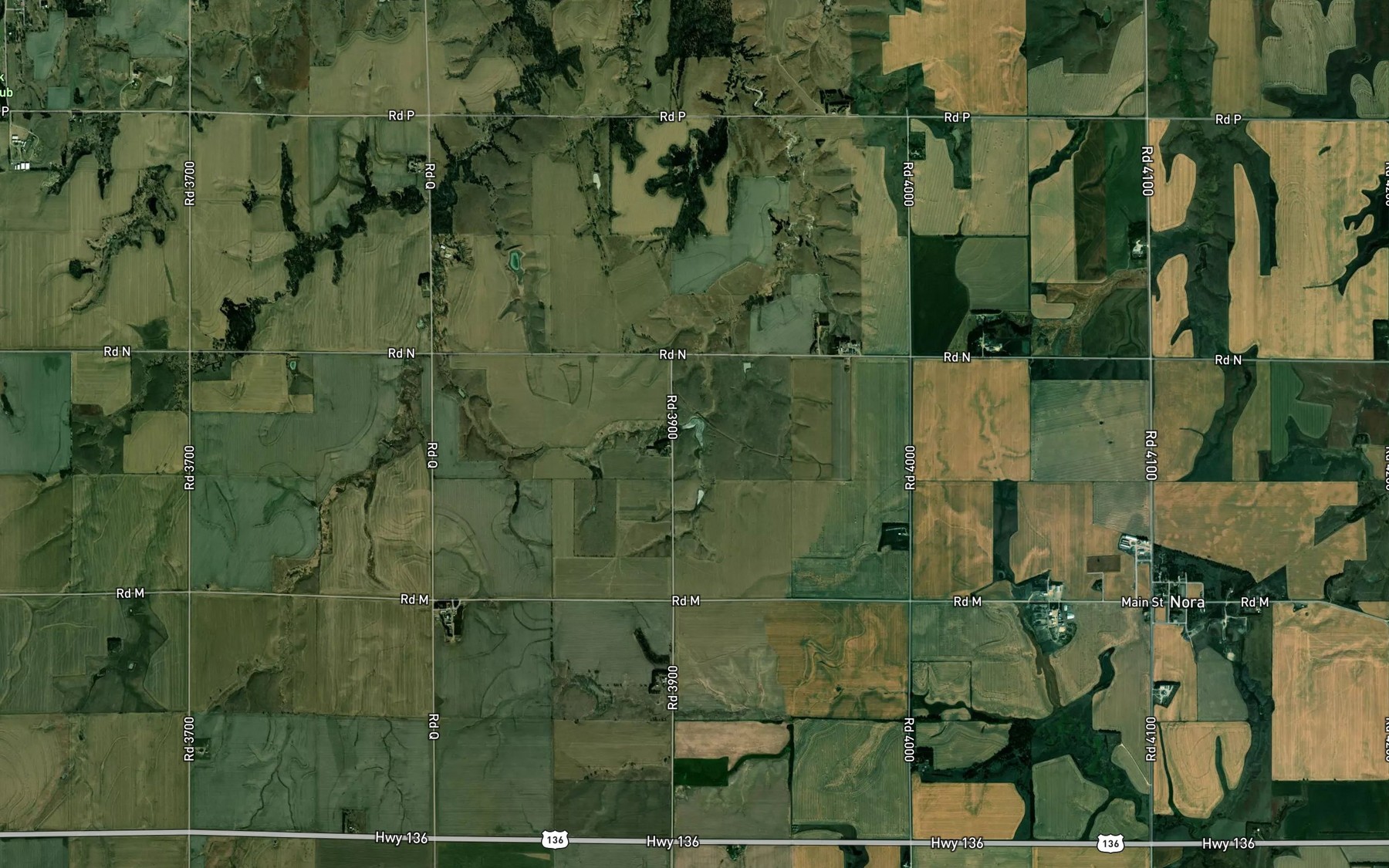Satellite map of the Jones Reservoir