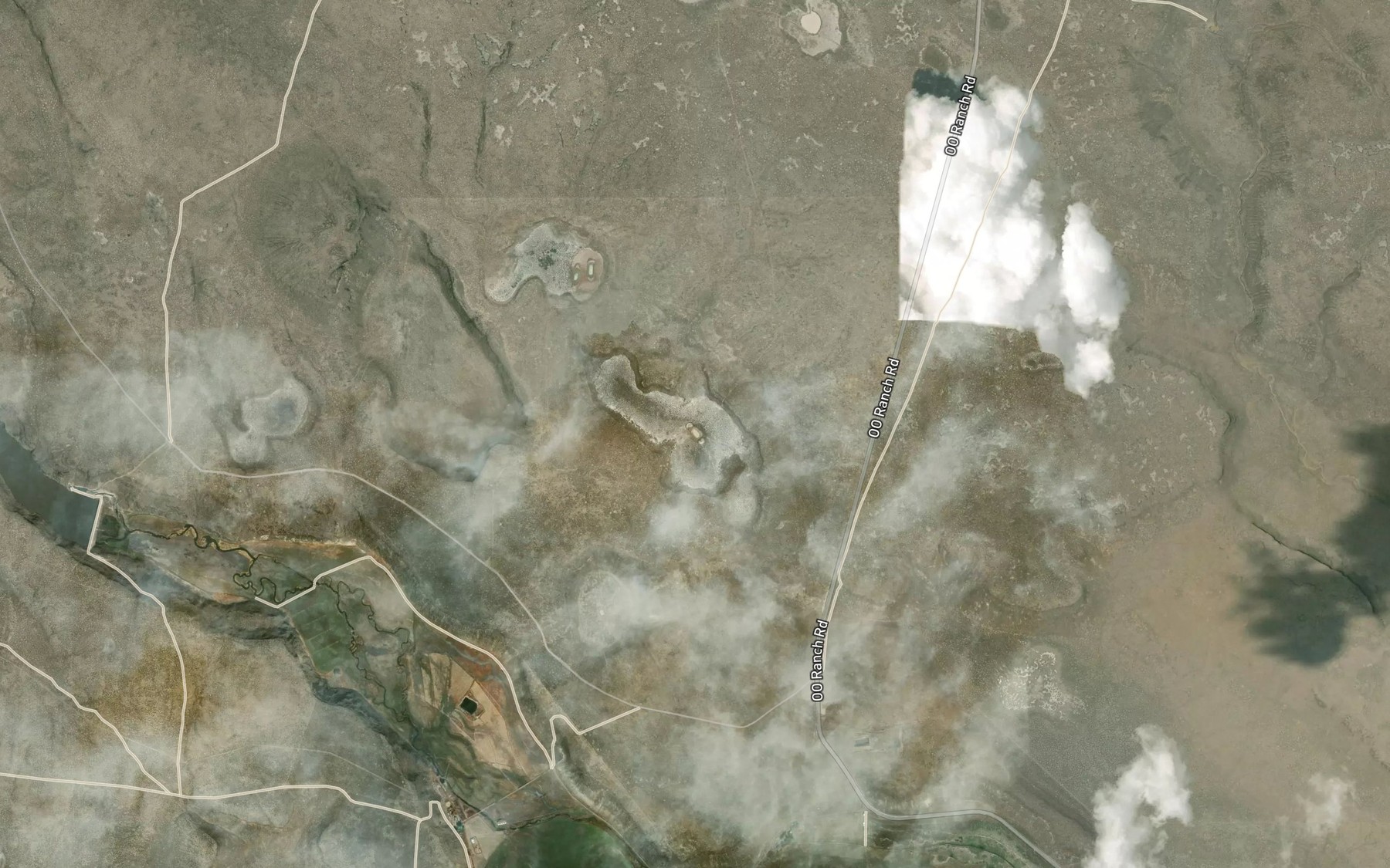 Satellite map of the Lone Rabbit Water Hole