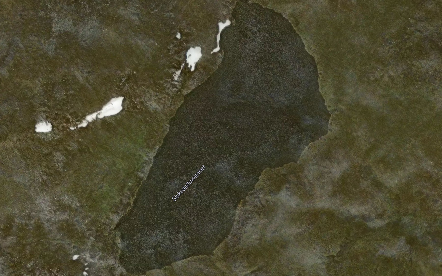Satellite map of the Giskedaltuvvatnet
