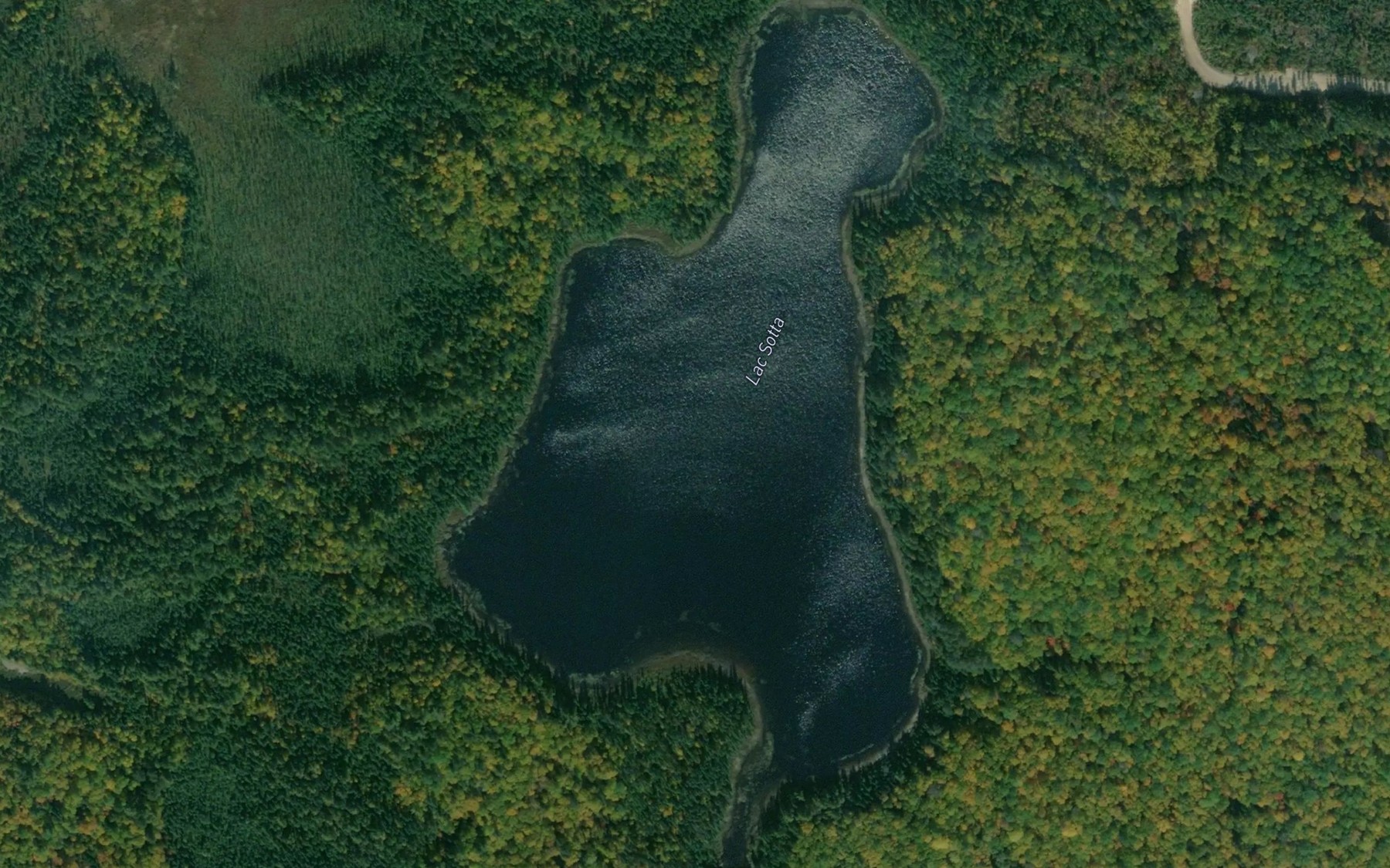Satellite map of the Lac Sotta