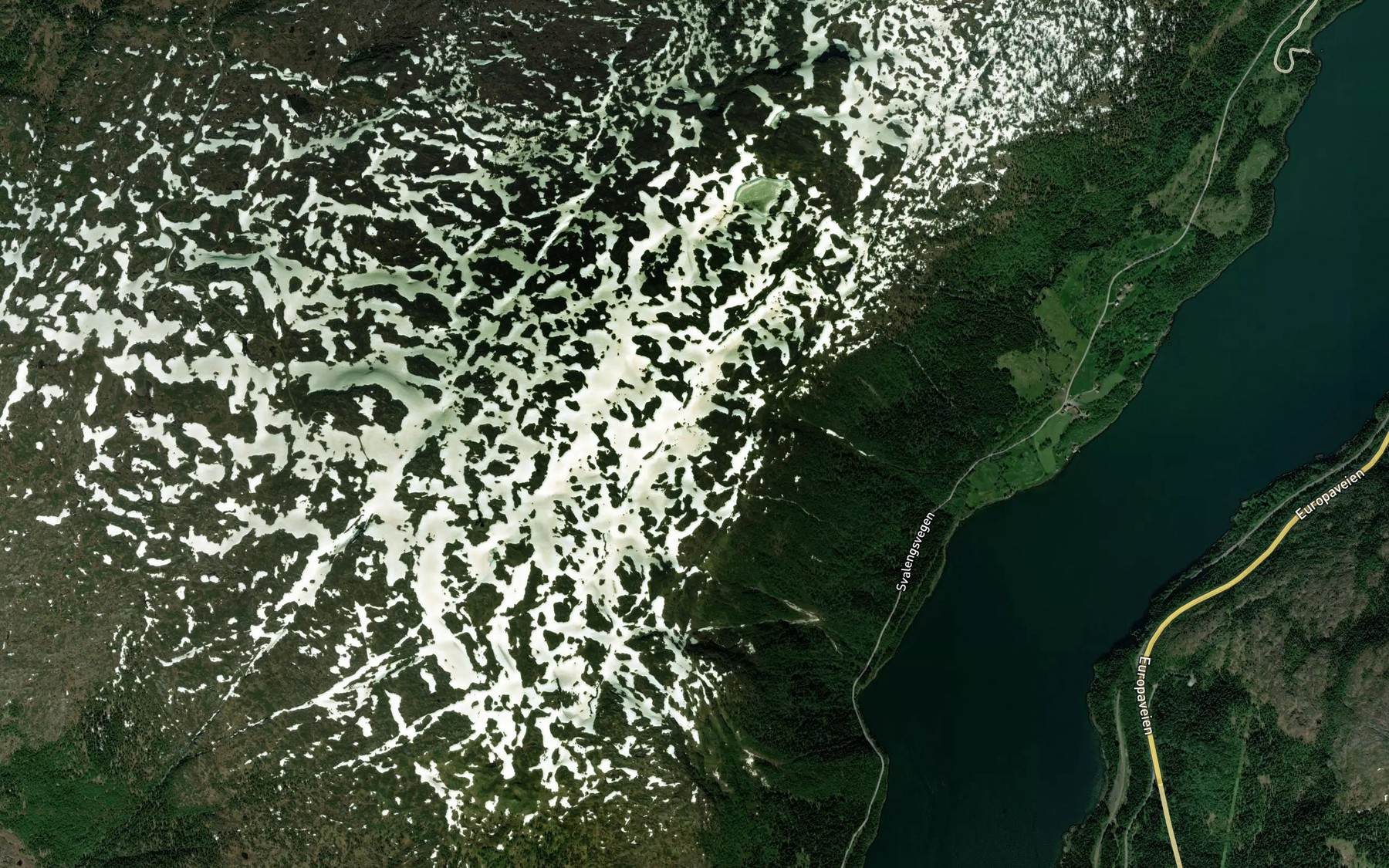 Satellite map of the Vargdalstjorna