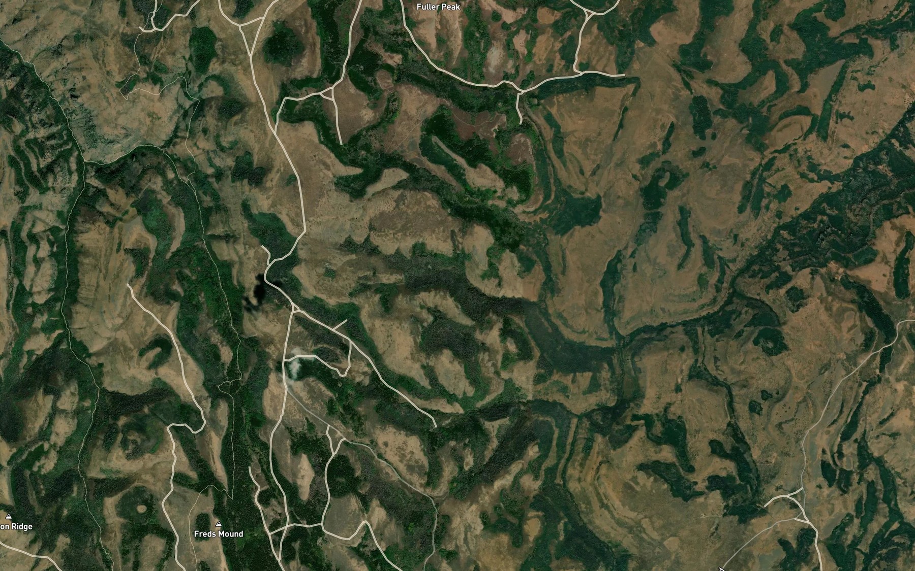 Satellite map of the Coyote Spring