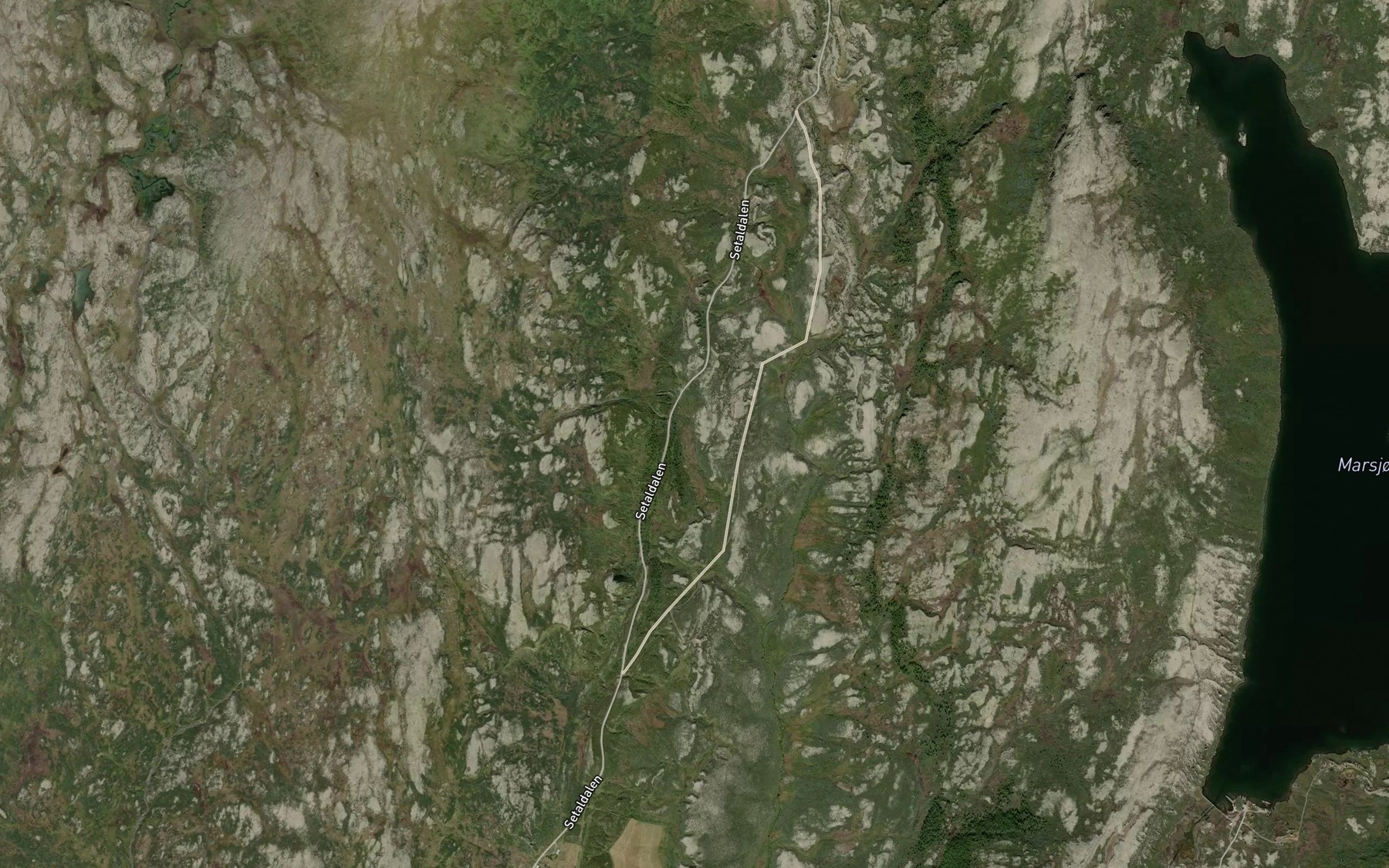 Satellite map of the Leirbekken