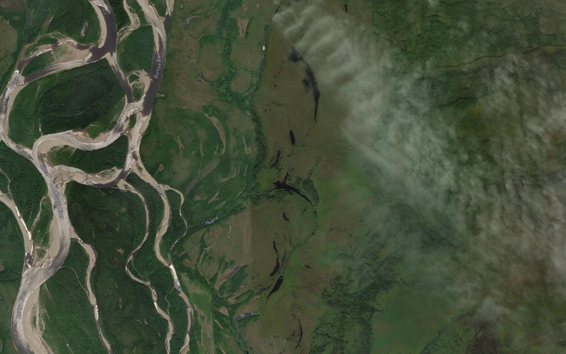 Satellite map of the Kholodnyy