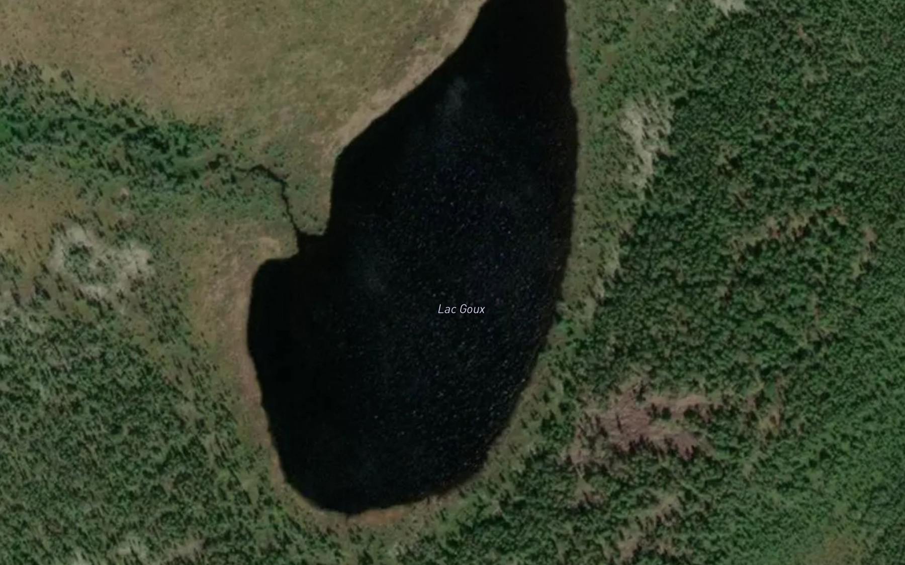 Satellite map of the Lac Goux