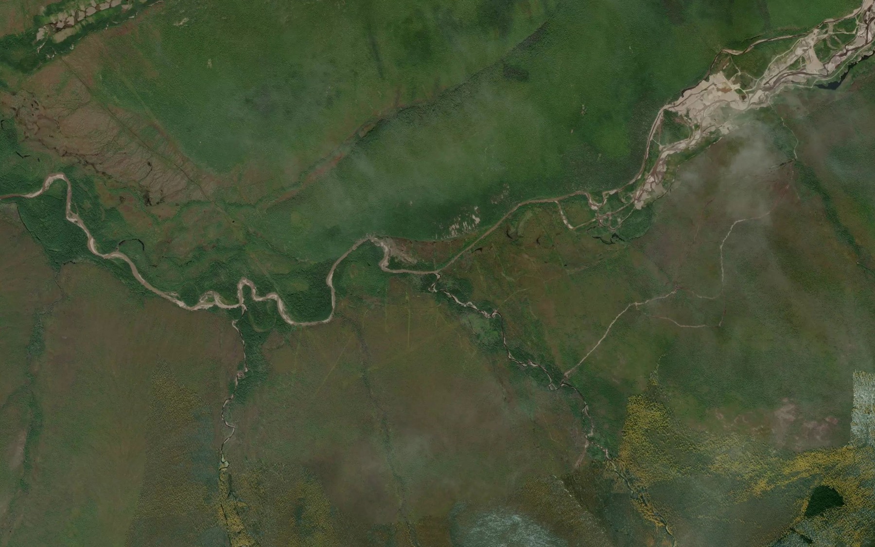 Satellite map of the Kyrdyagas