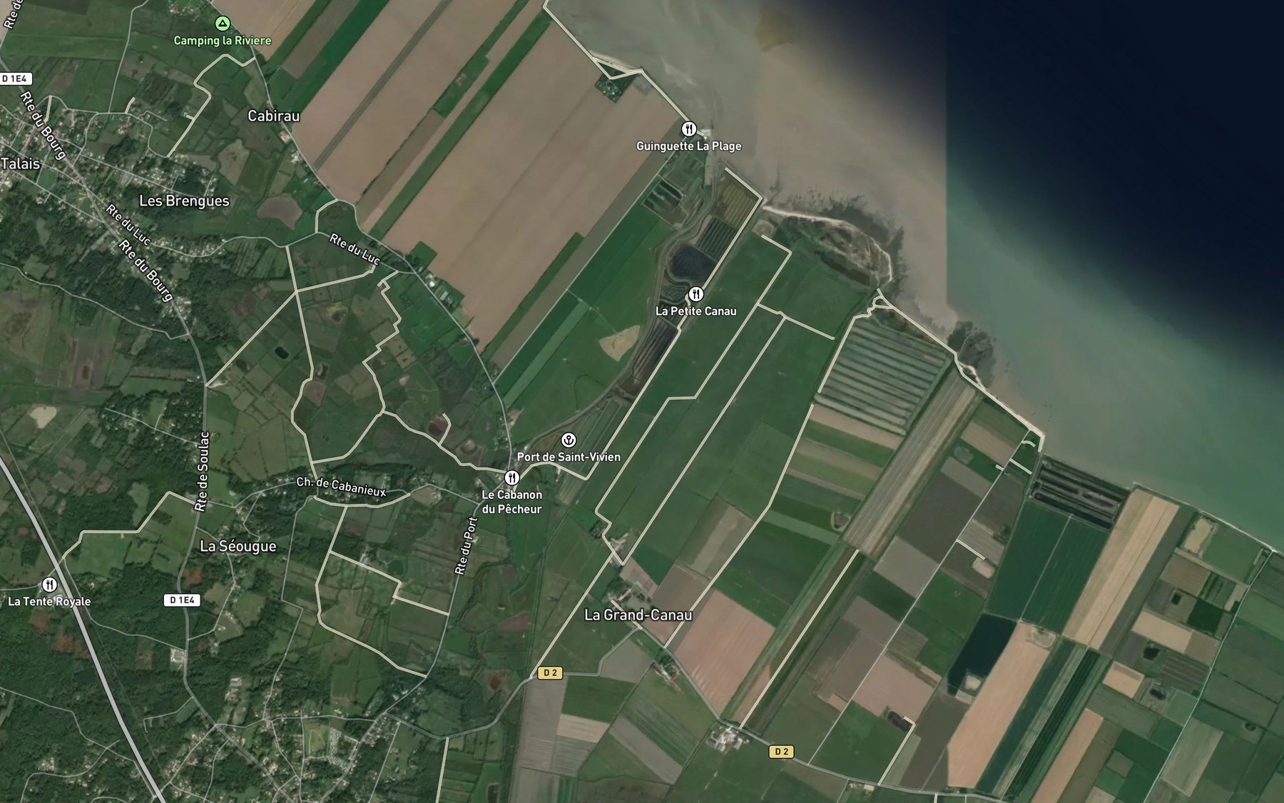 Satellite map of the Chenal Neuf