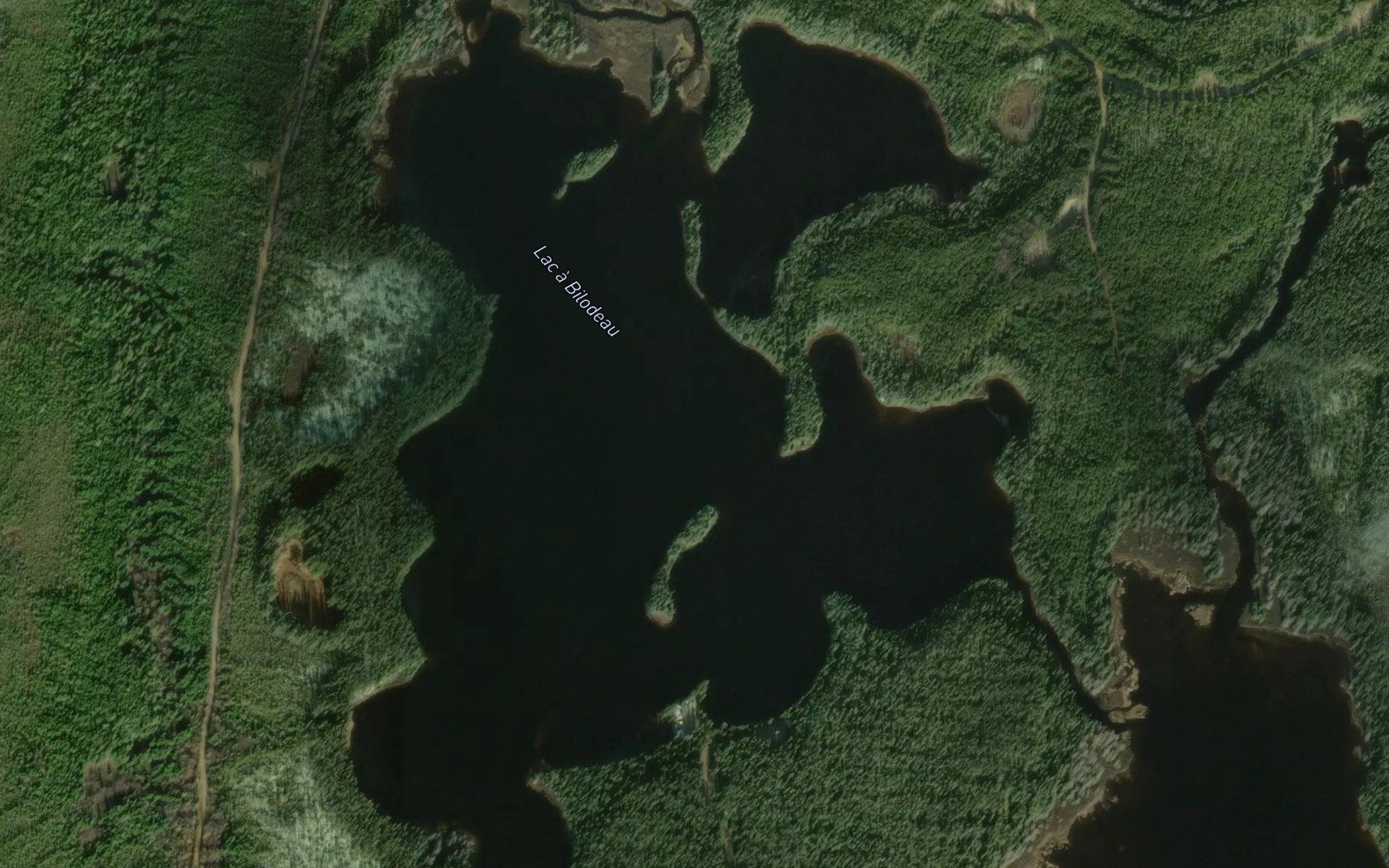 Satellite map of the Lac a Bilodeau