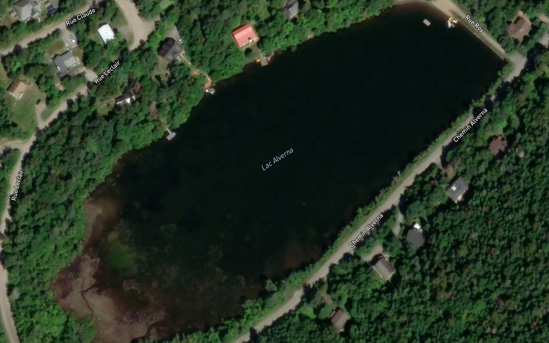 Satellite map of the Lac Alverna
