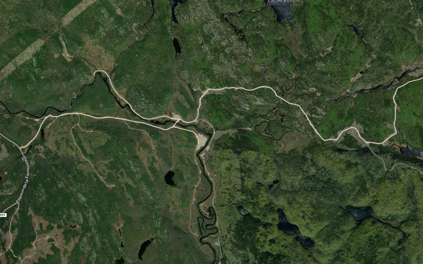 Satellite map of the Crique Big Fall