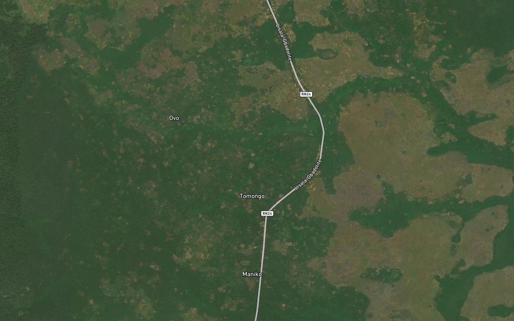 Satellite map of the Dondo