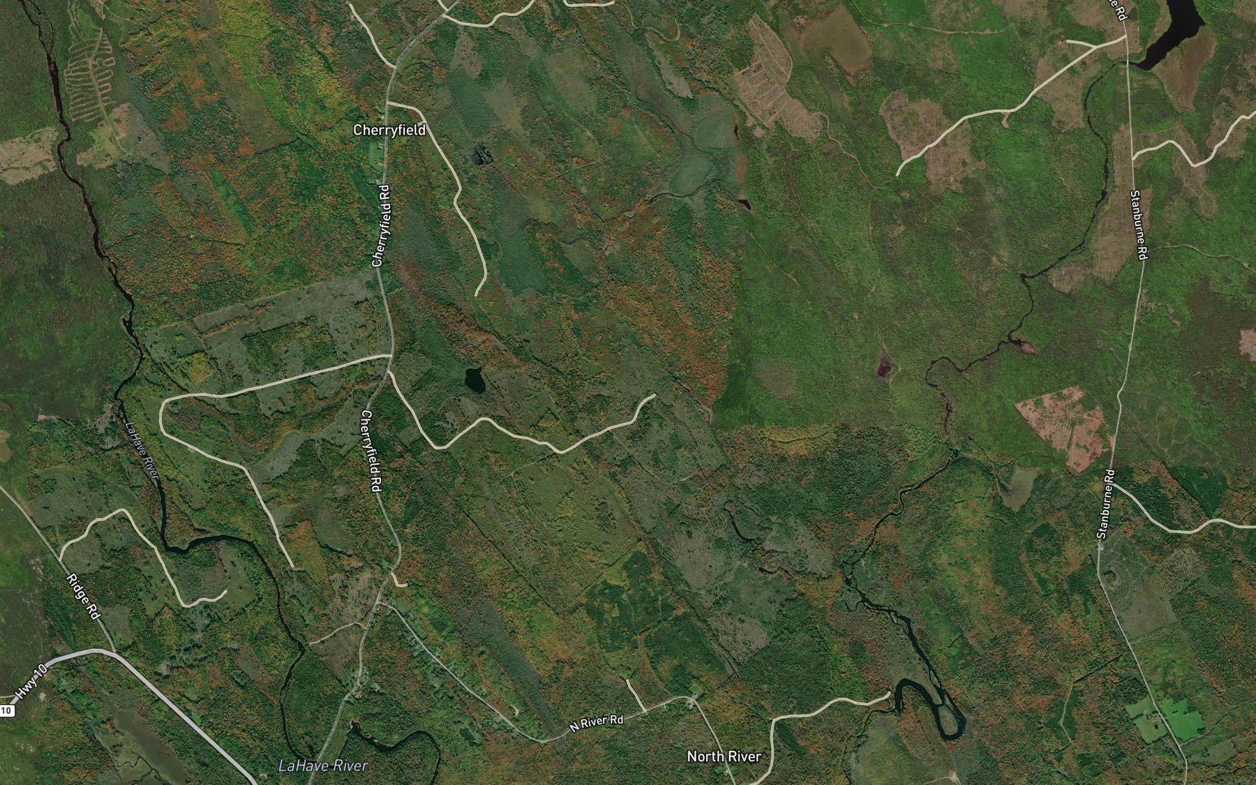 Satellite map of the Upper Stillwater