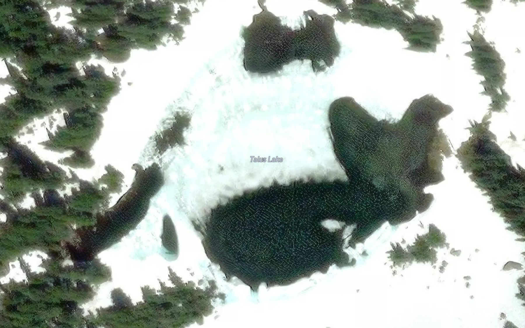 Satellite map of the Talus Lake