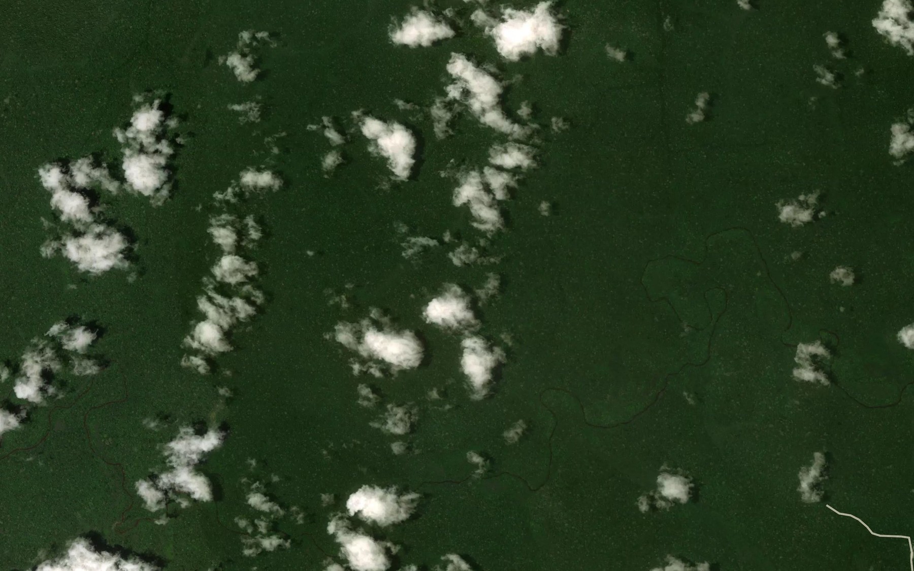 Satellite map of the Momokue