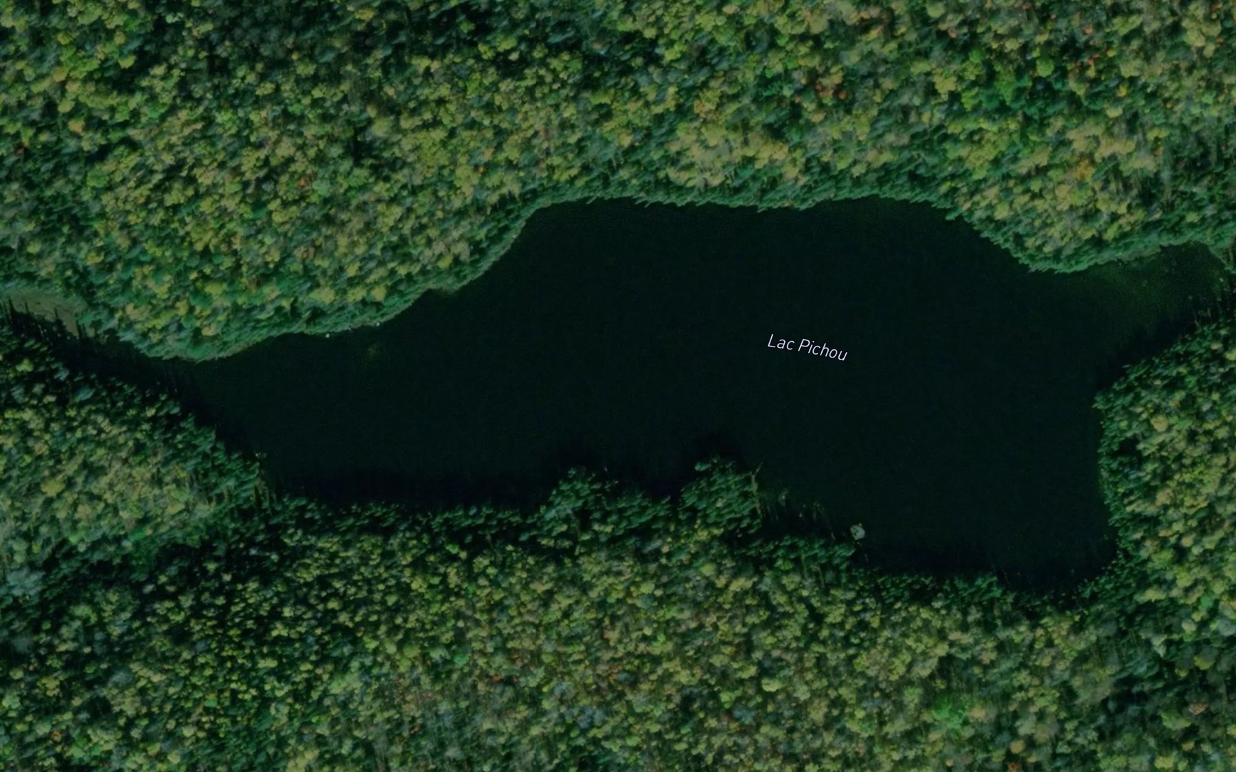 Satellite map of the Lac Pichou