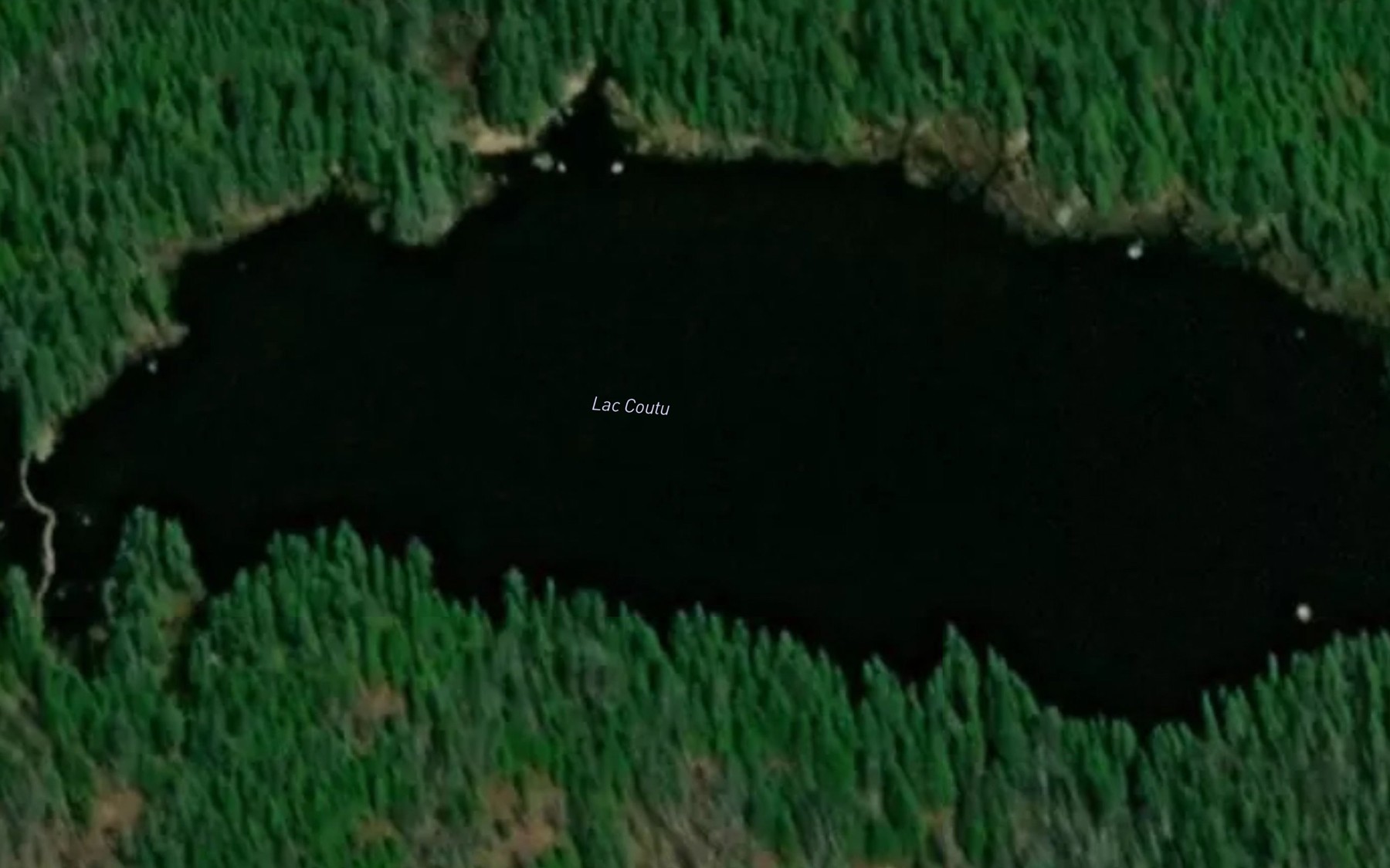 Satellite map of the Lac Coutu