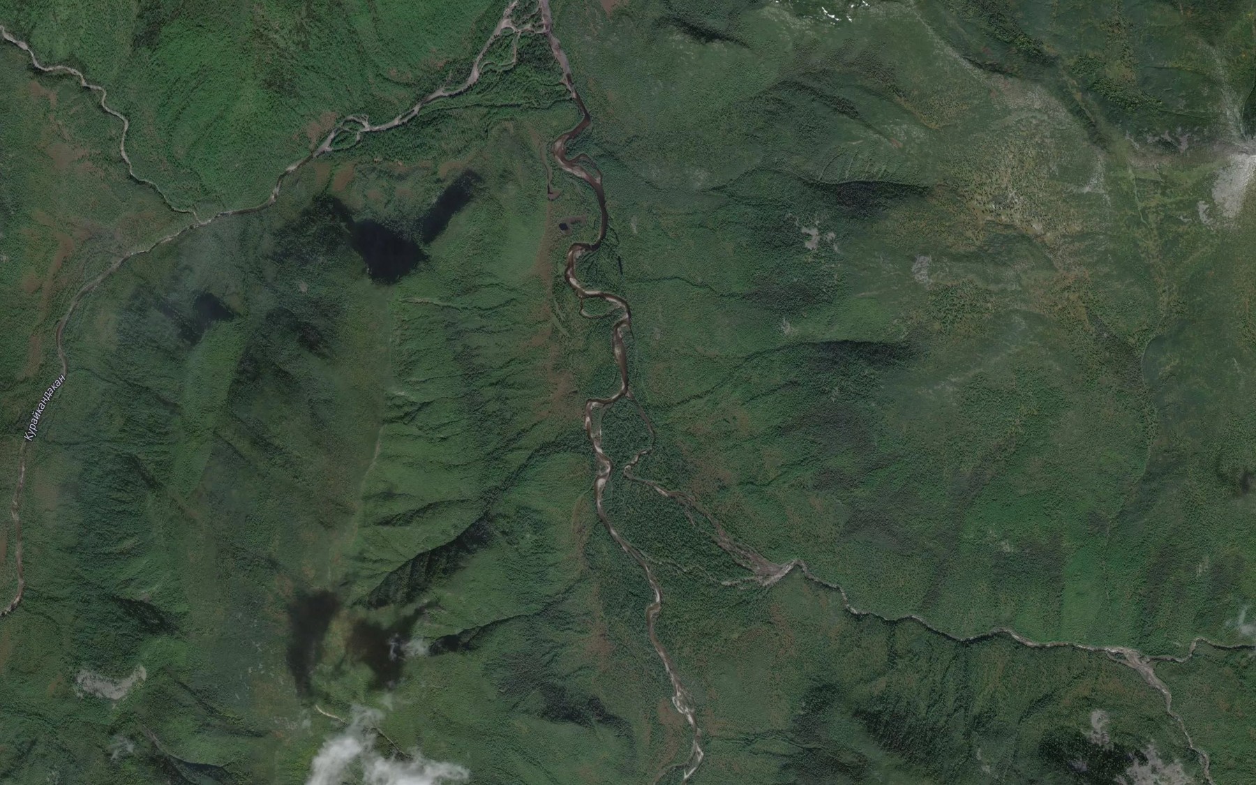 Satellite map of the Malaya Belcha