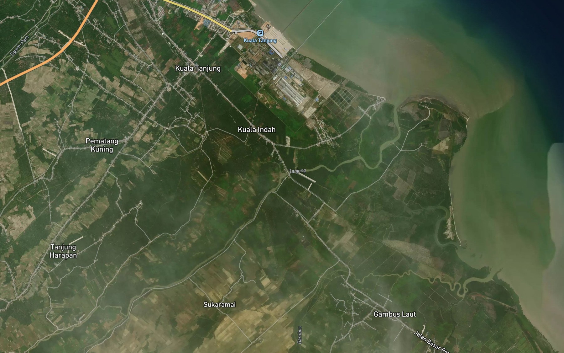 Satellite map of the Sungai Daludalu