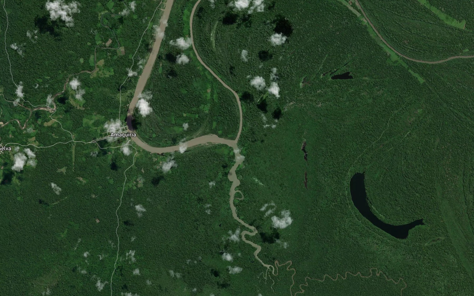 Satellite map of the Rio Amaleiria